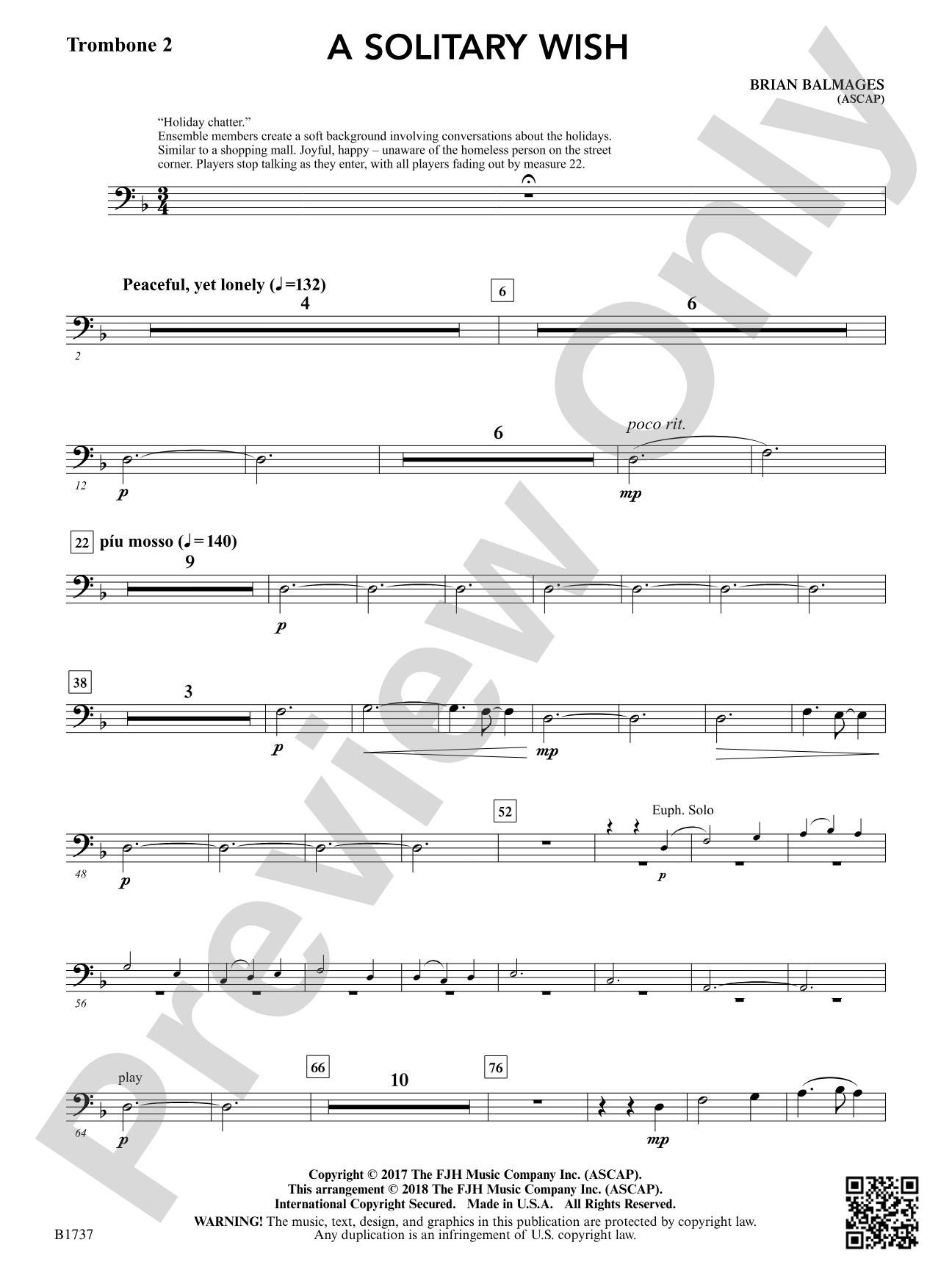 A Solitary Wish: Trombone 2