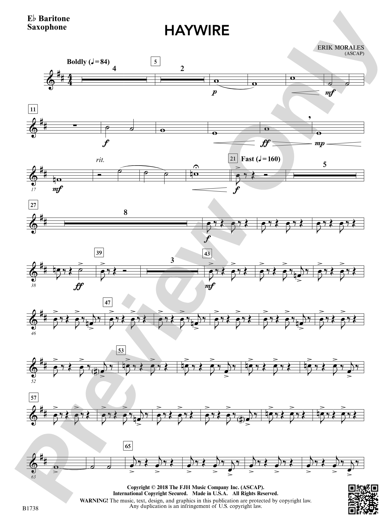 Haywire: E-flat Baritone Saxophone
