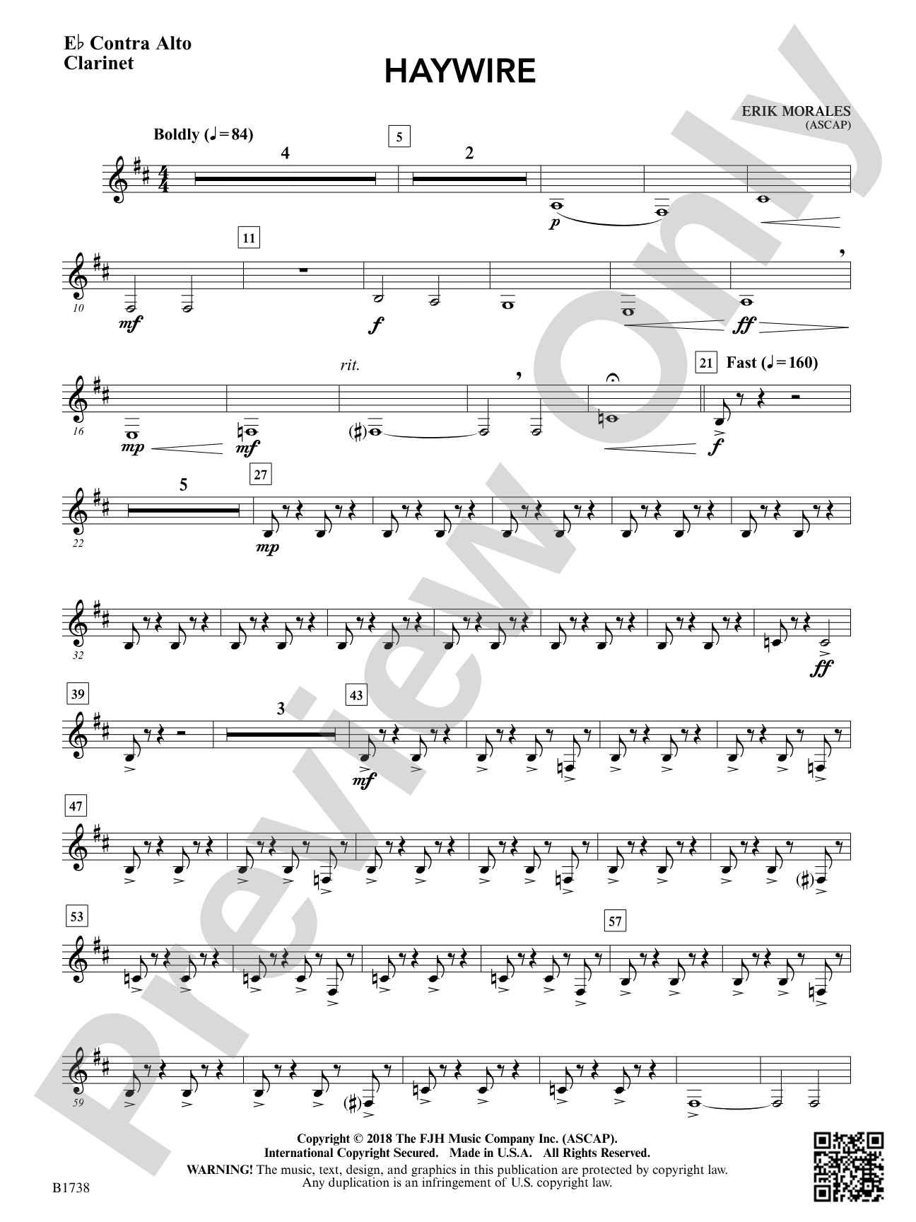 Haywire: E-flat Contra Alto Clarinet