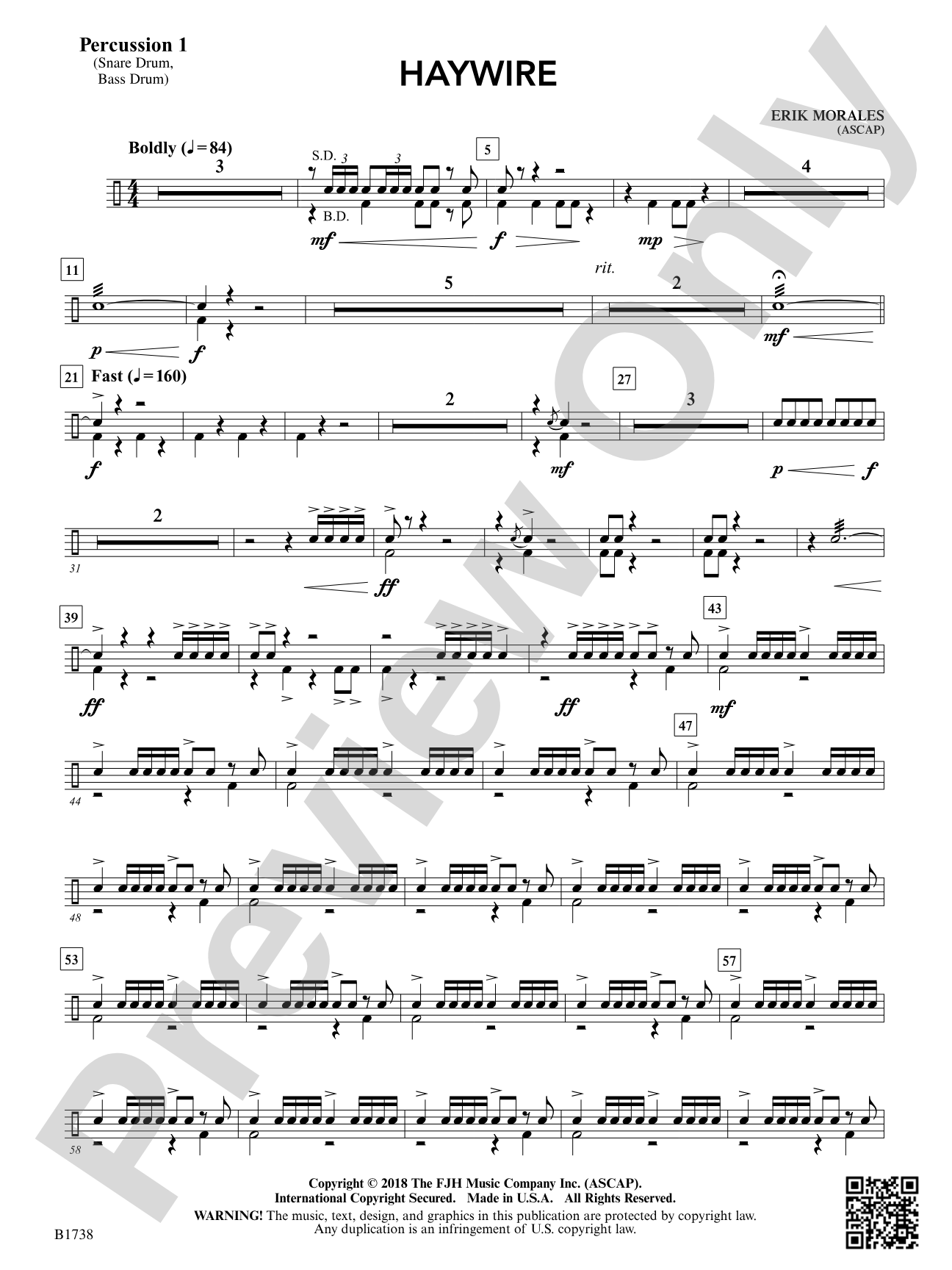 Haywire: Percussion 1