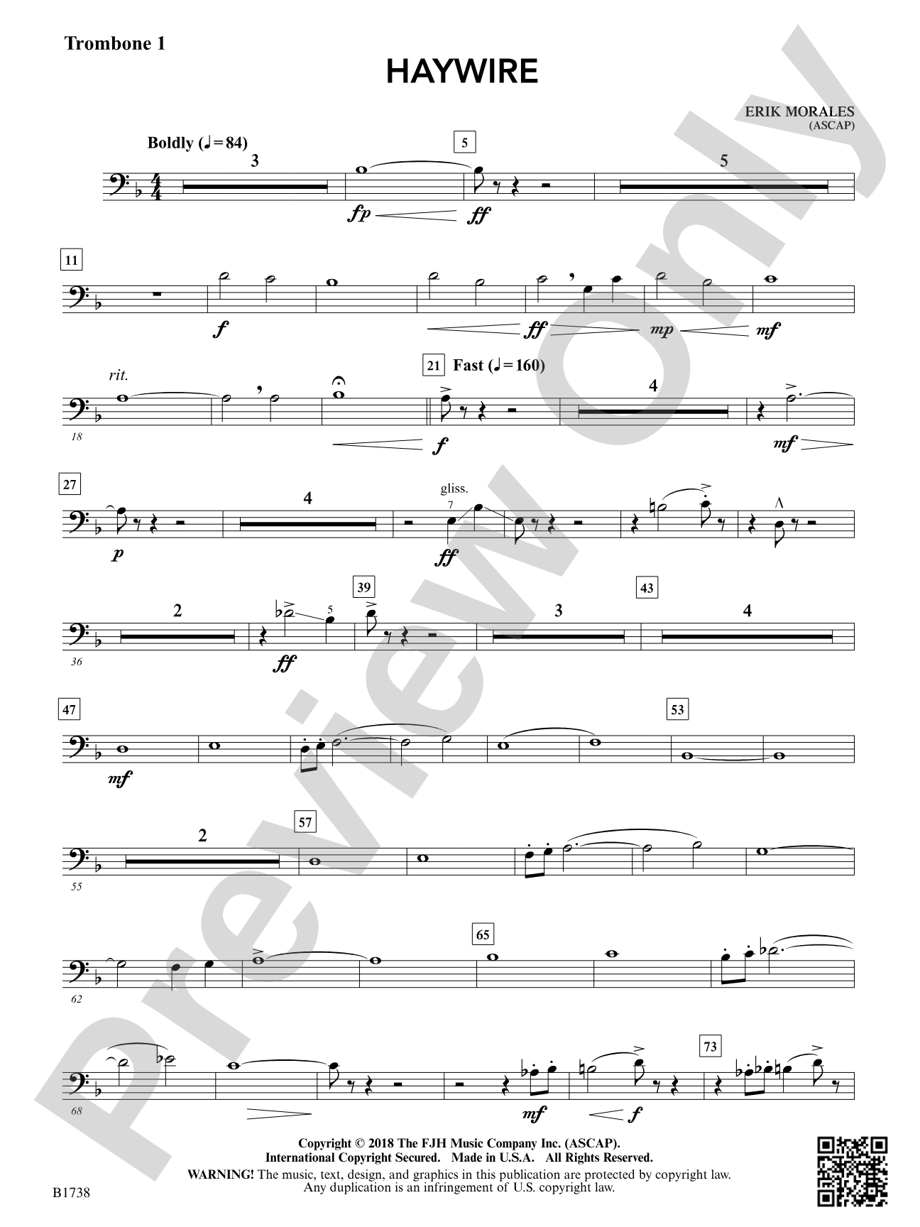 Haywire: Trombone 1