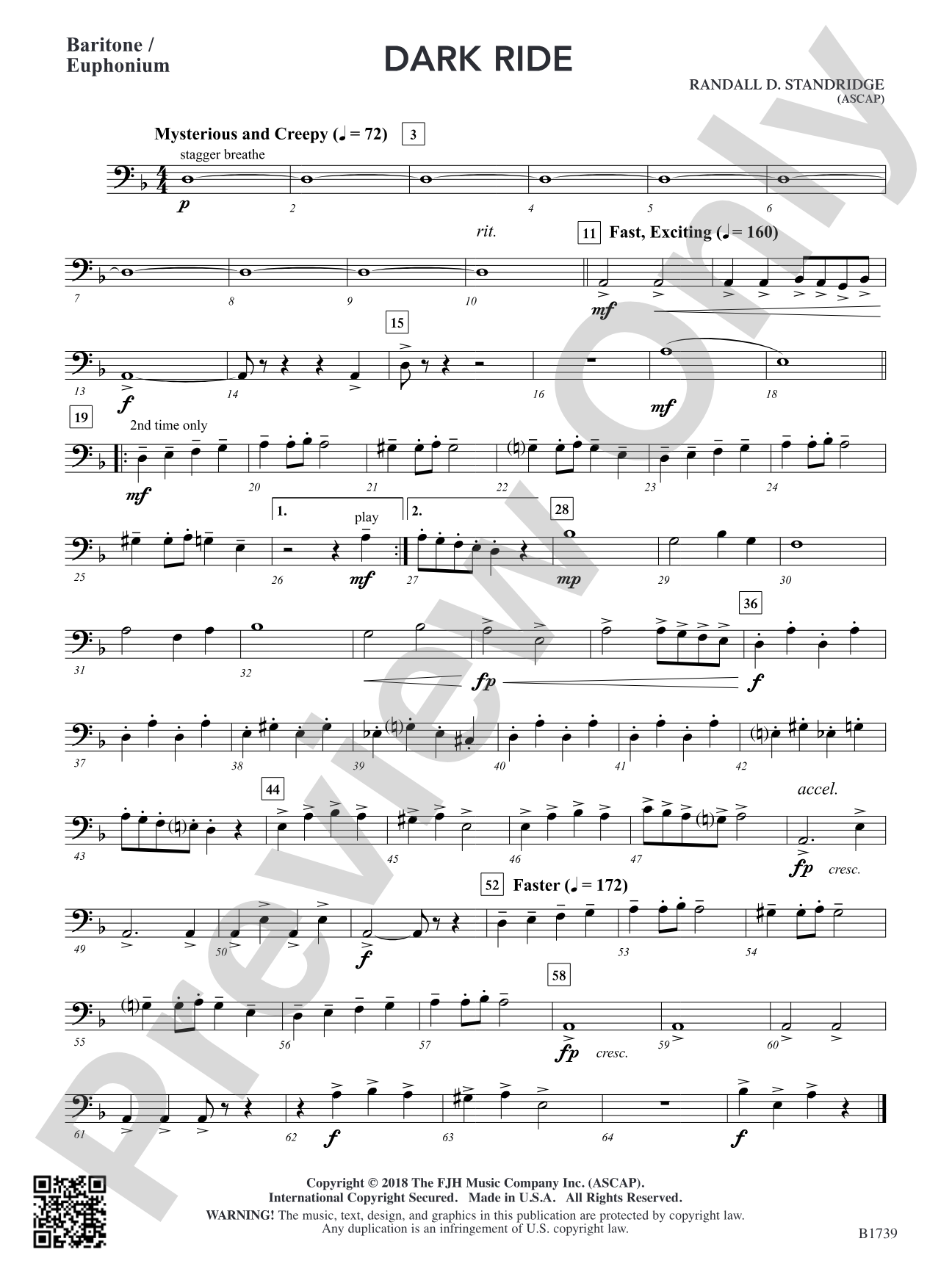 Dark Ride: Baritone / Euphonium