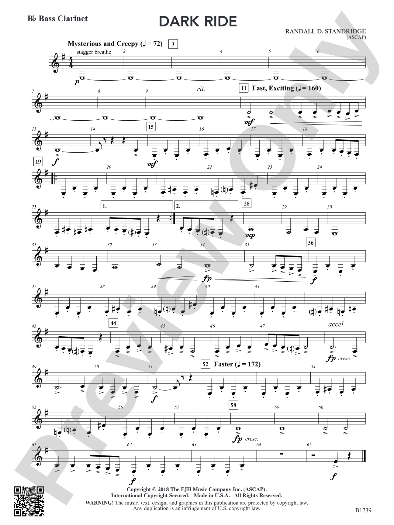 Dark Ride: B-flat Bass Clarinet