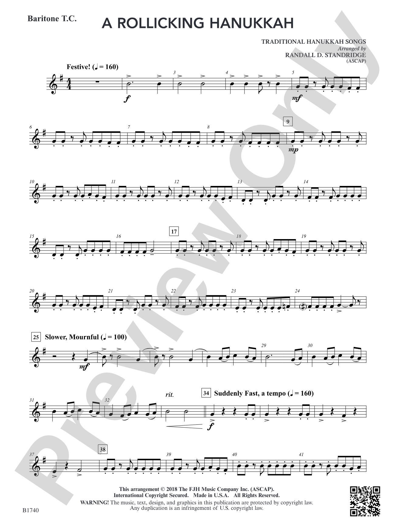 A Rollicking Hanukkah: Baritone T.C.