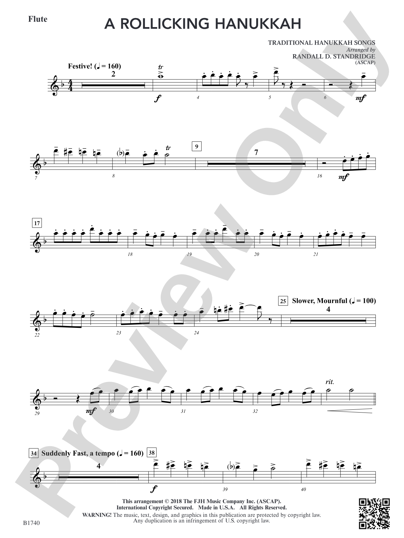 A Rollicking Hanukkah: Flute