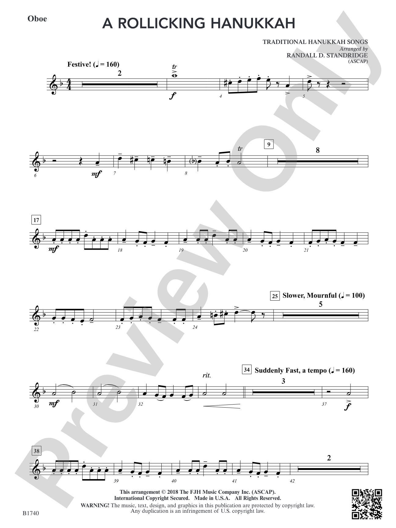A Rollicking Hanukkah: Oboe