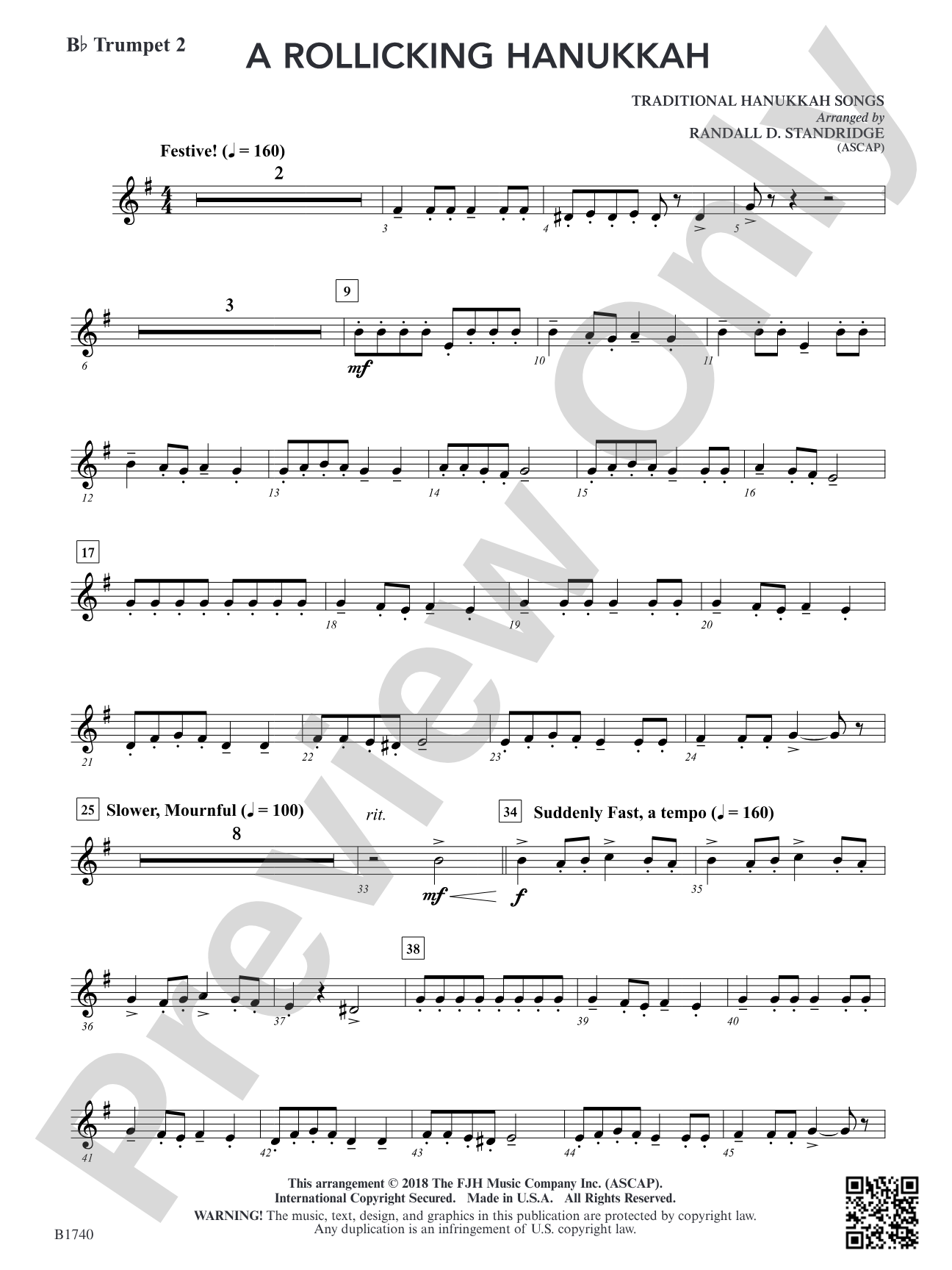 A Rollicking Hanukkah: B-flat Trumpet 2