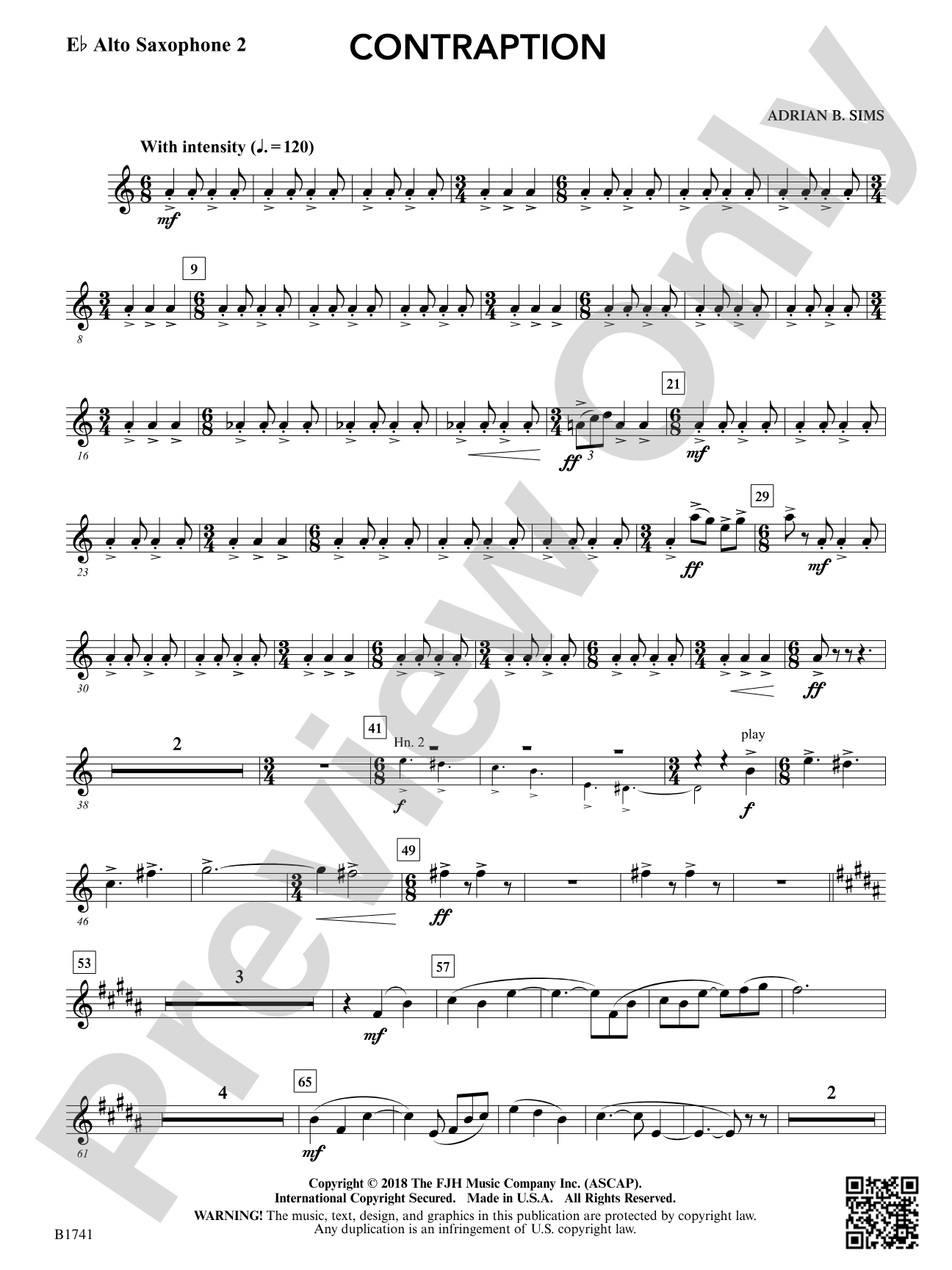 Contraption: E-flat Alto Saxophone 2