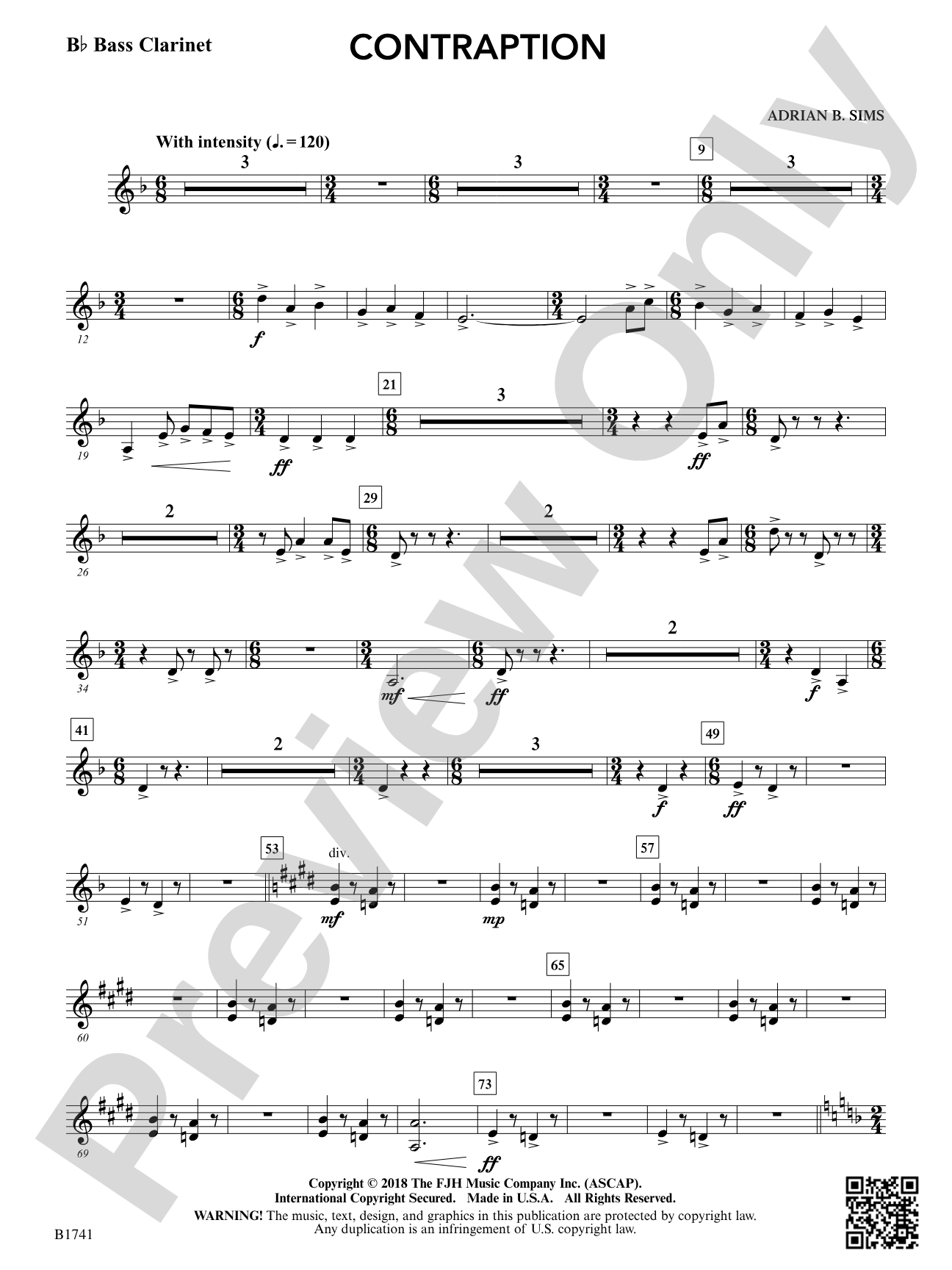 Contraption: B-flat Bass Clarinet