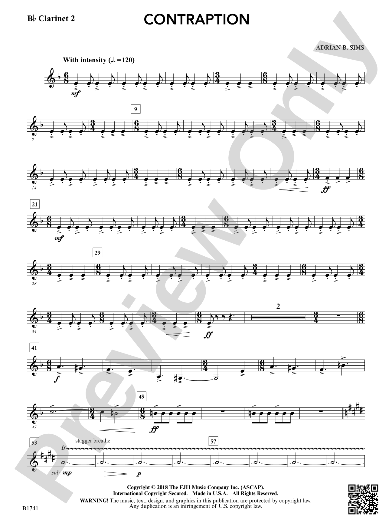 Contraption: B-flat Clarinet 2
