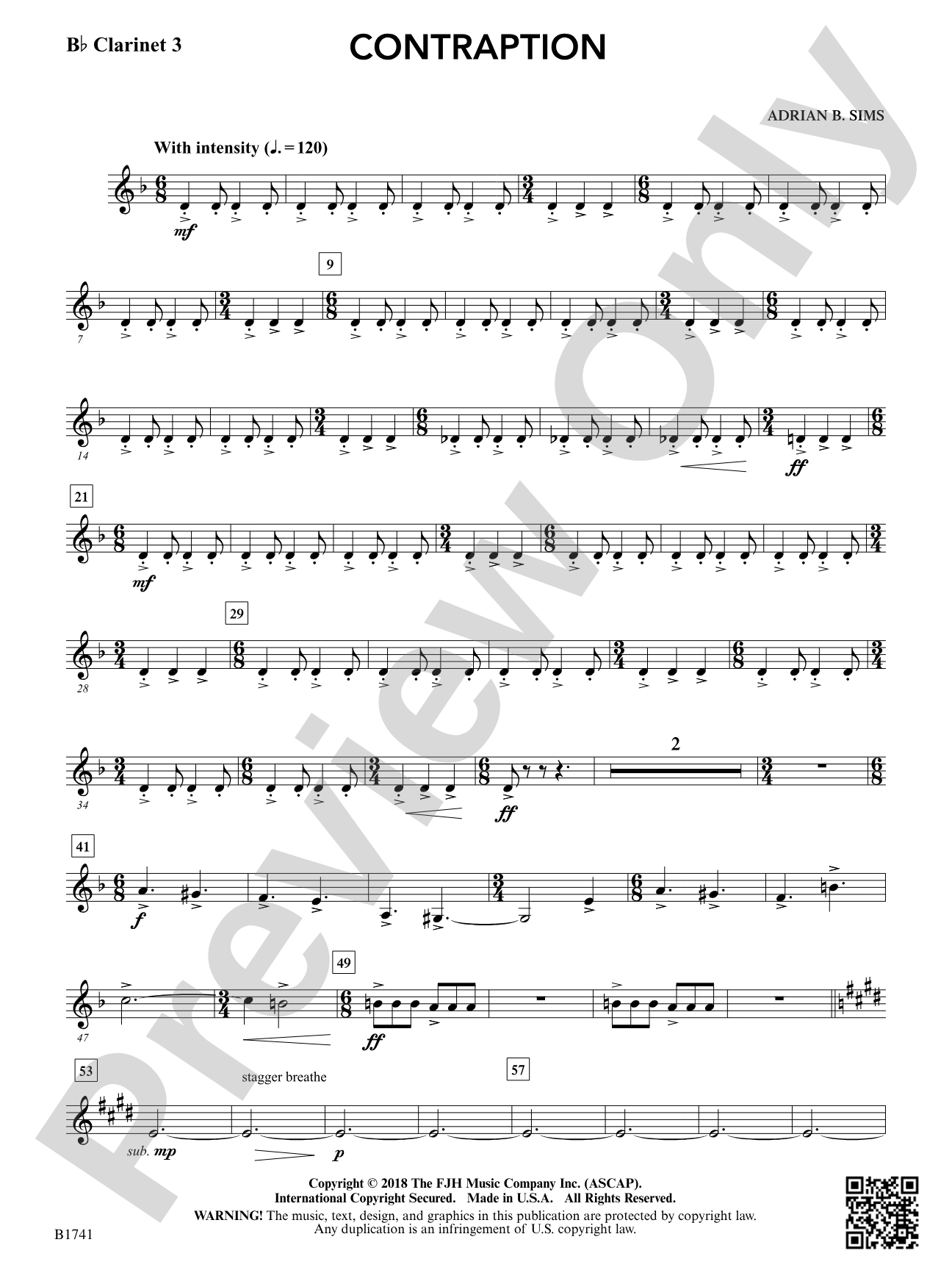 Contraption: B-flat Clarinet 3