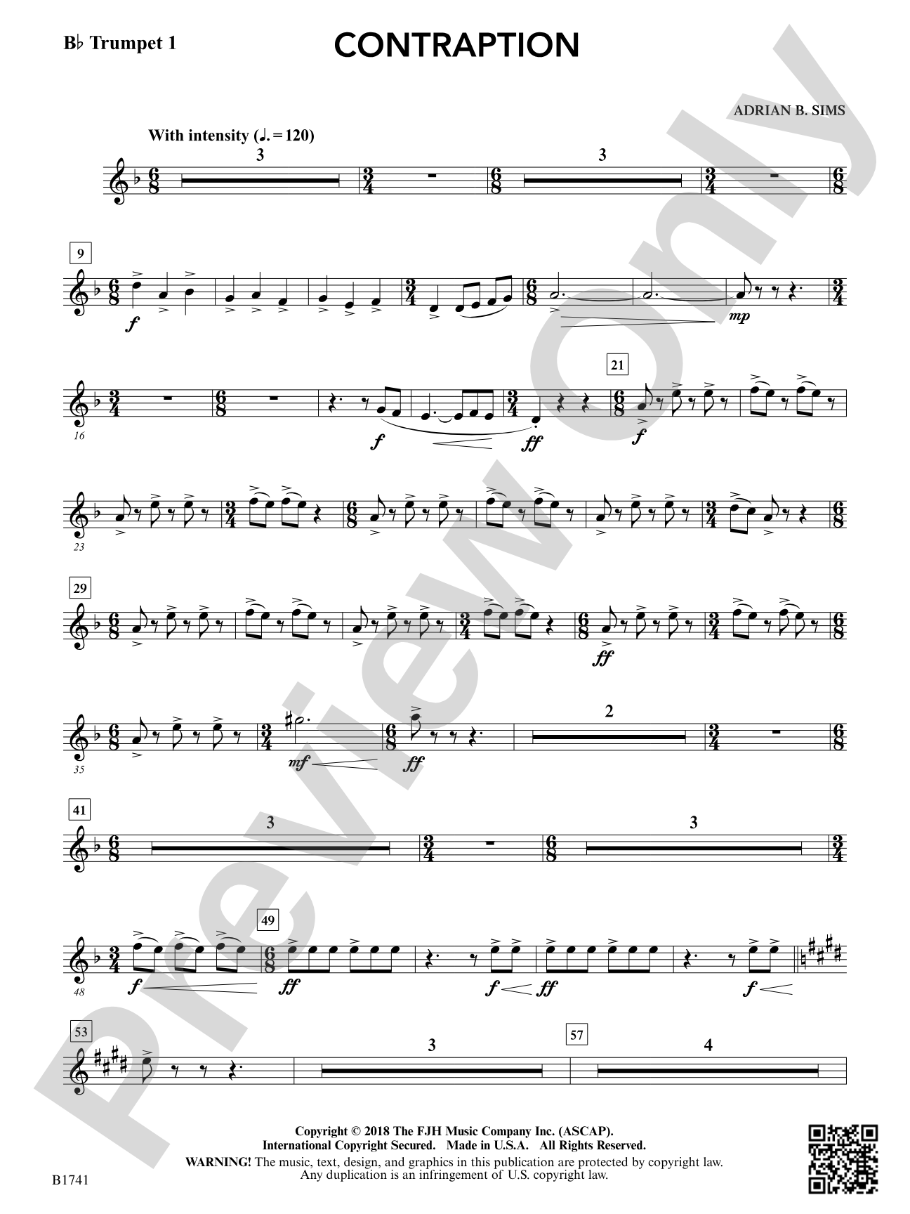 Contraption: B-flat Trumpet 1
