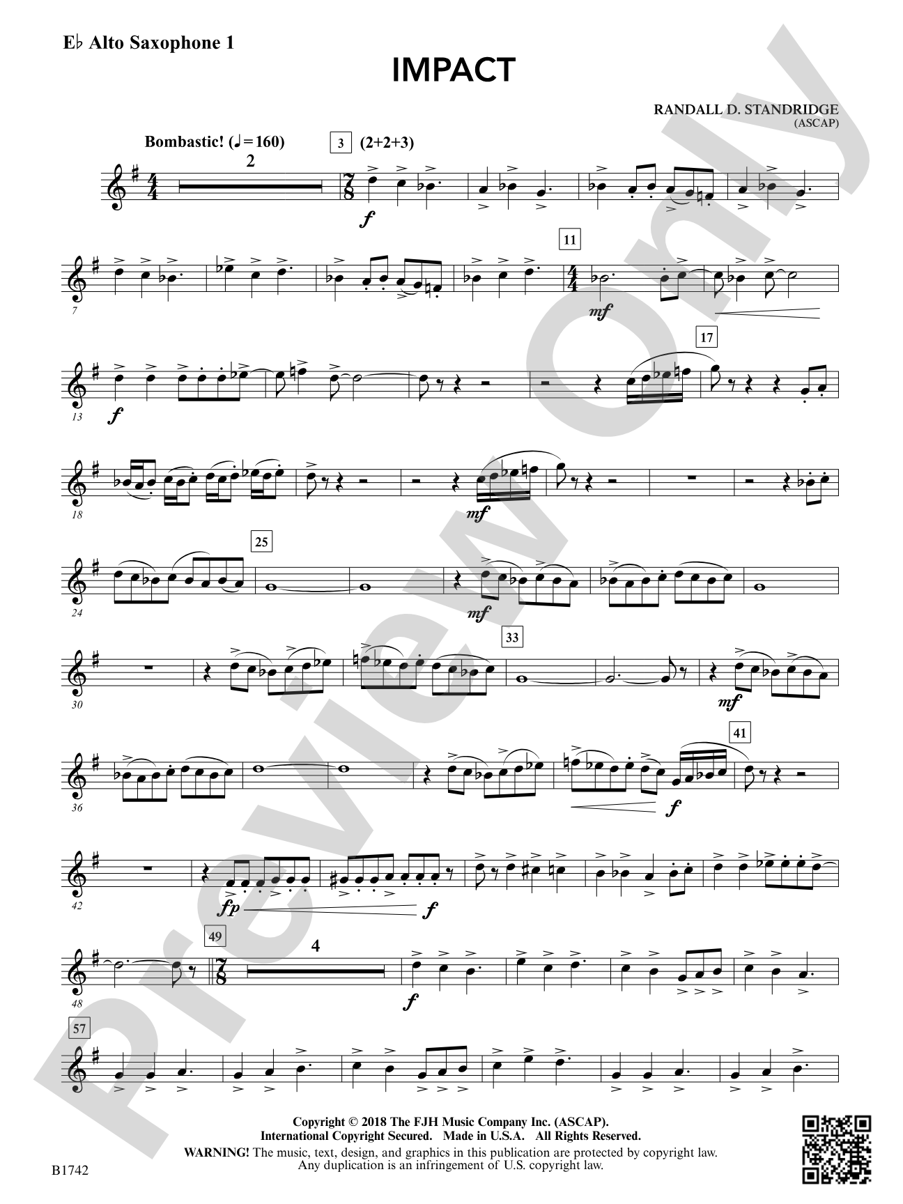 Impact: E-flat Alto Saxophone 1