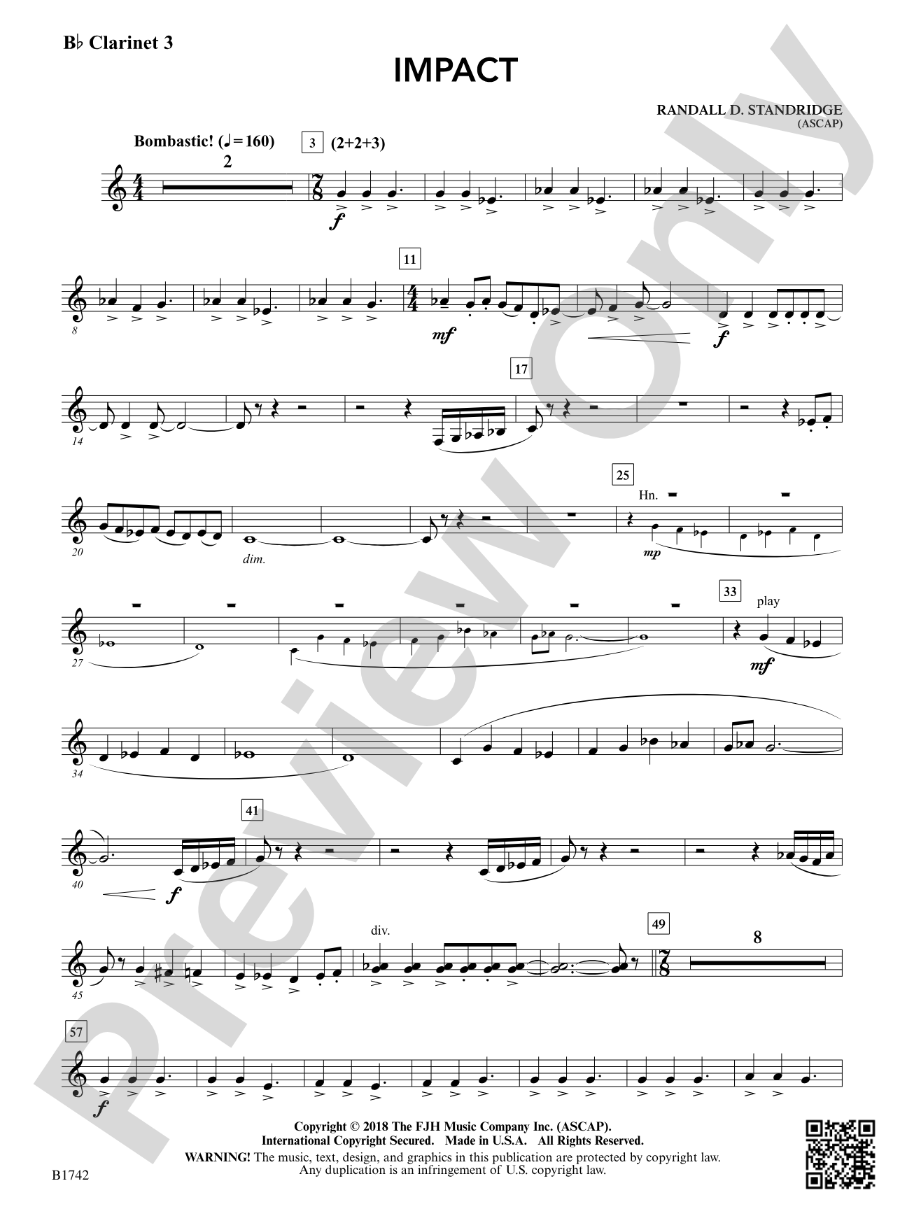 Impact: B-flat Clarinet 3