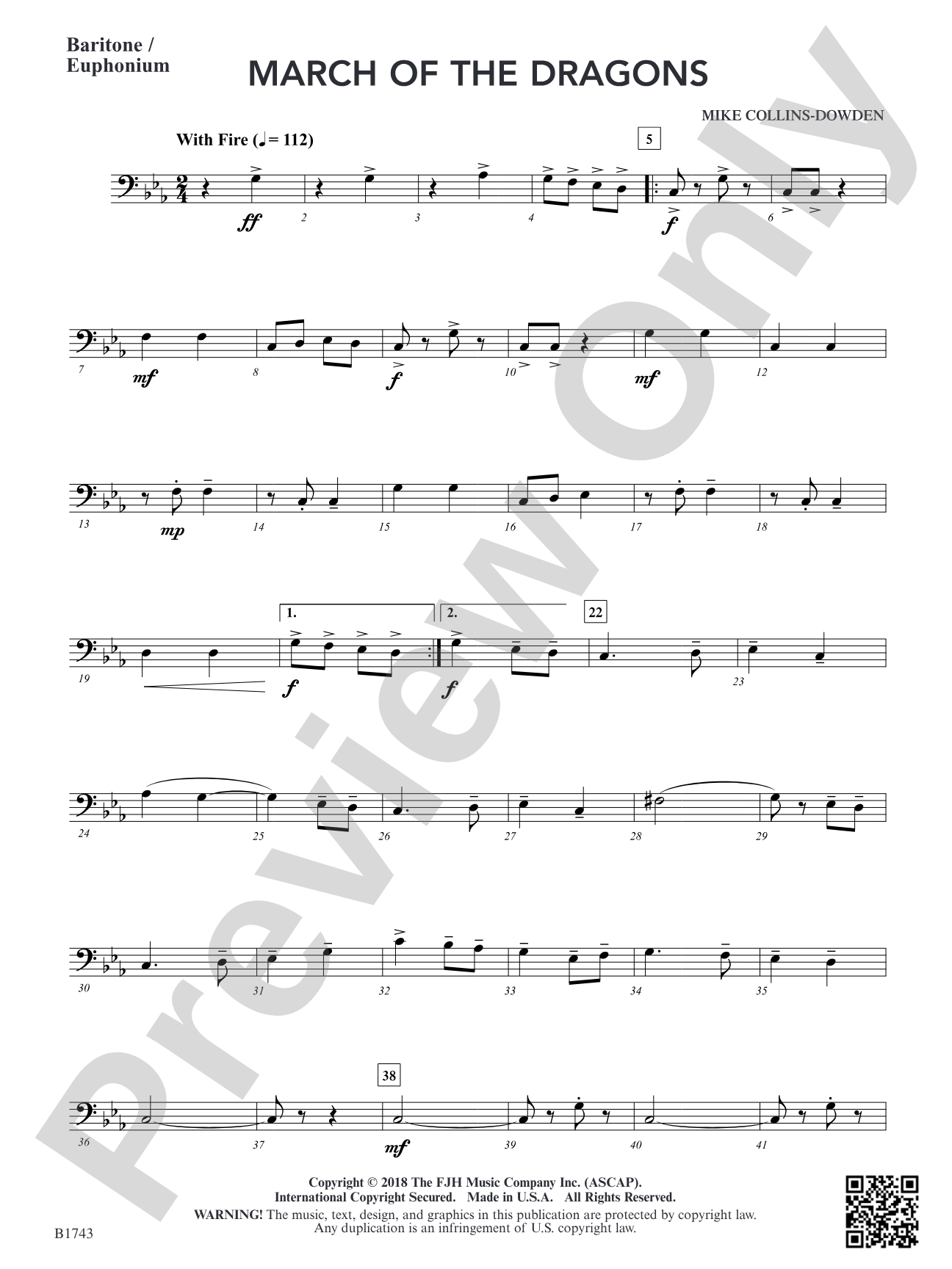 March of the Dragons: Baritone / Euphonium