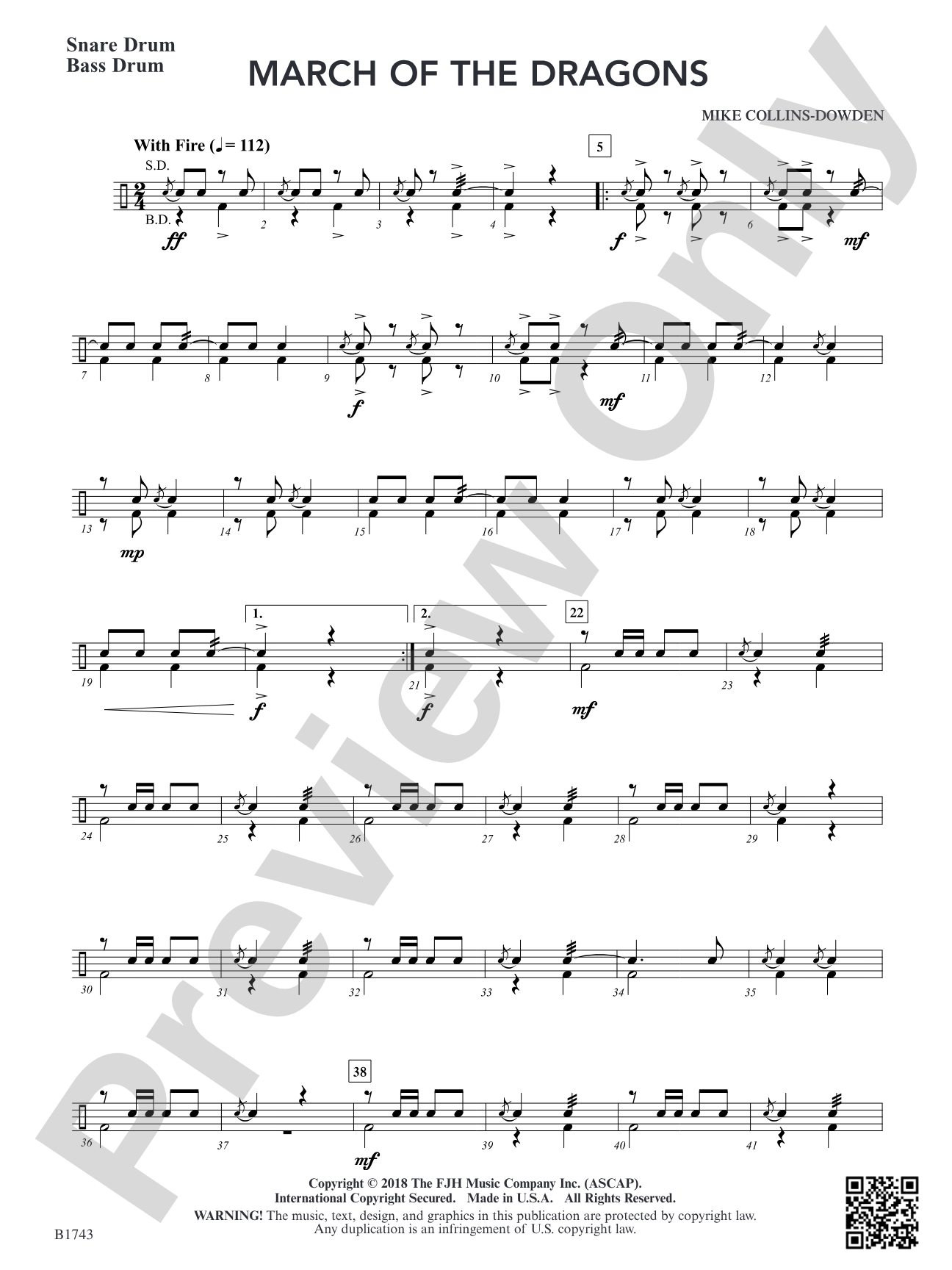 March of the Dragons: Snare Drum / Bass Drum
