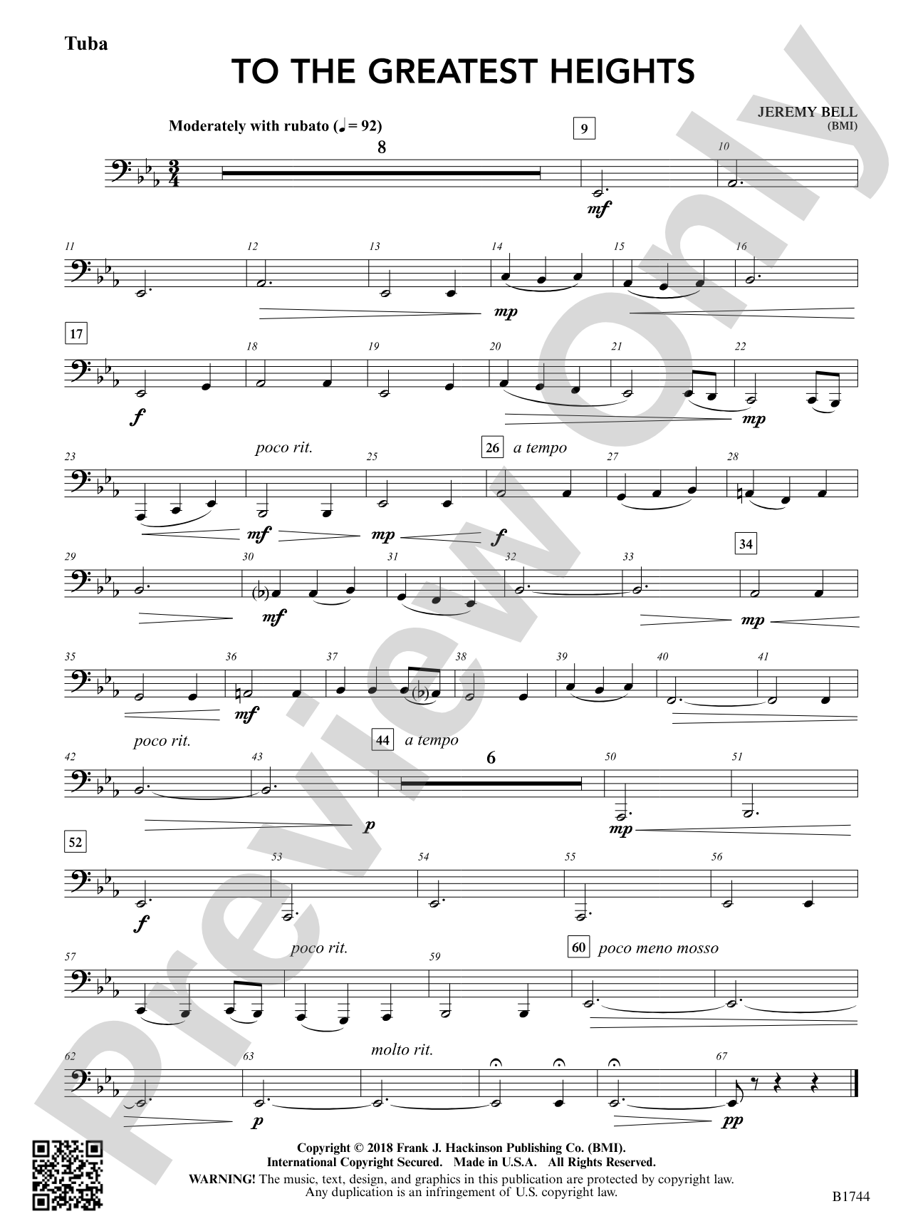 To the Greatest Heights: Tuba