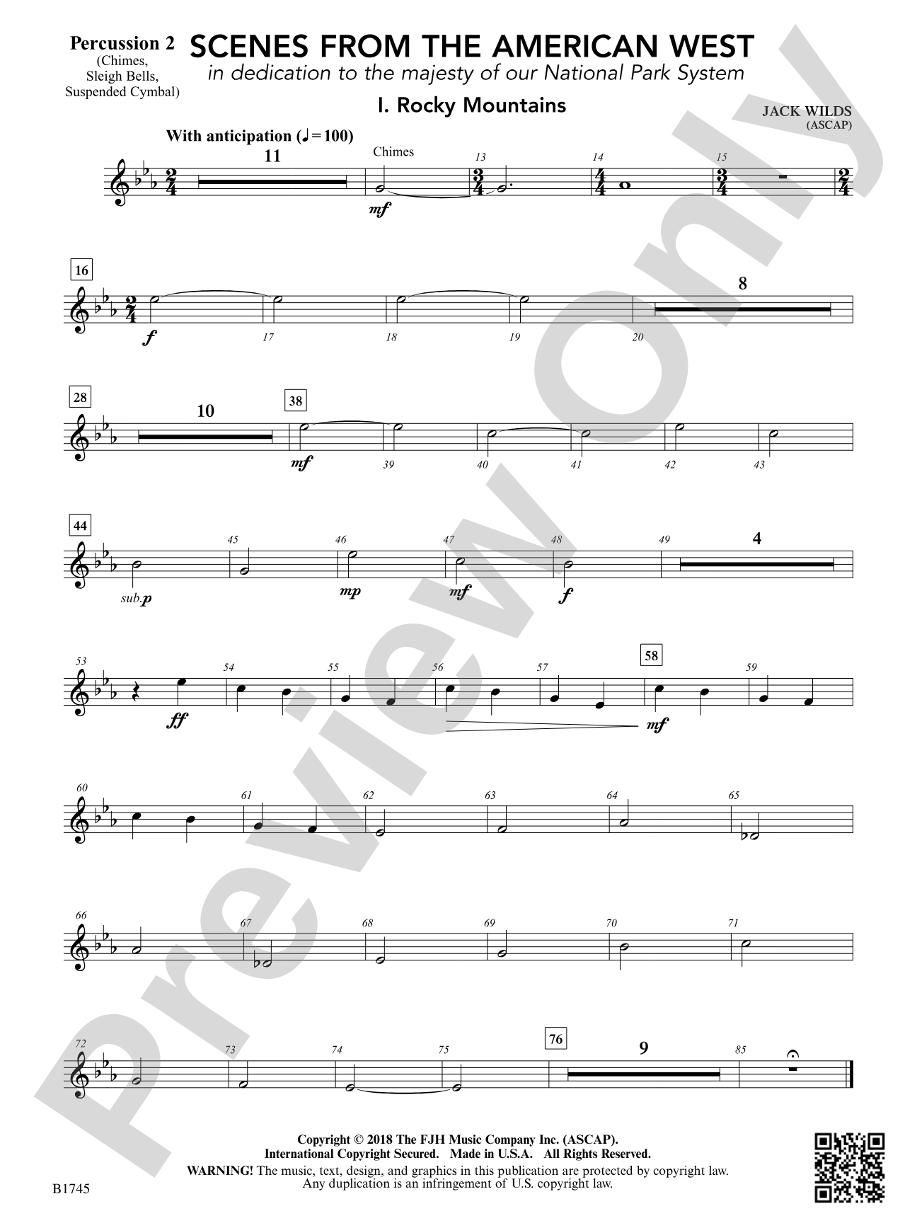 Scenes from the American West: Percussion 2