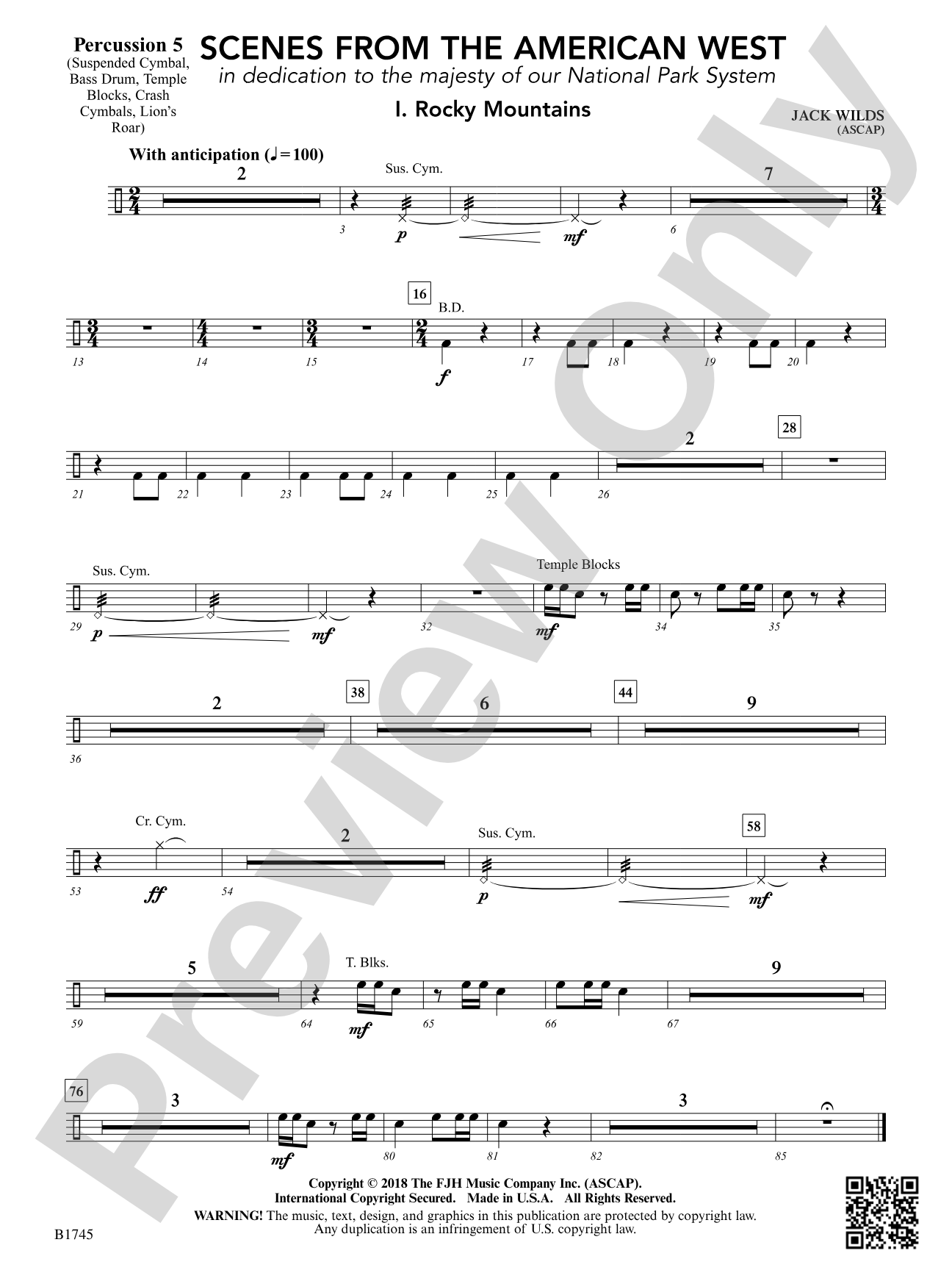 Scenes from the American West: Percussion 5