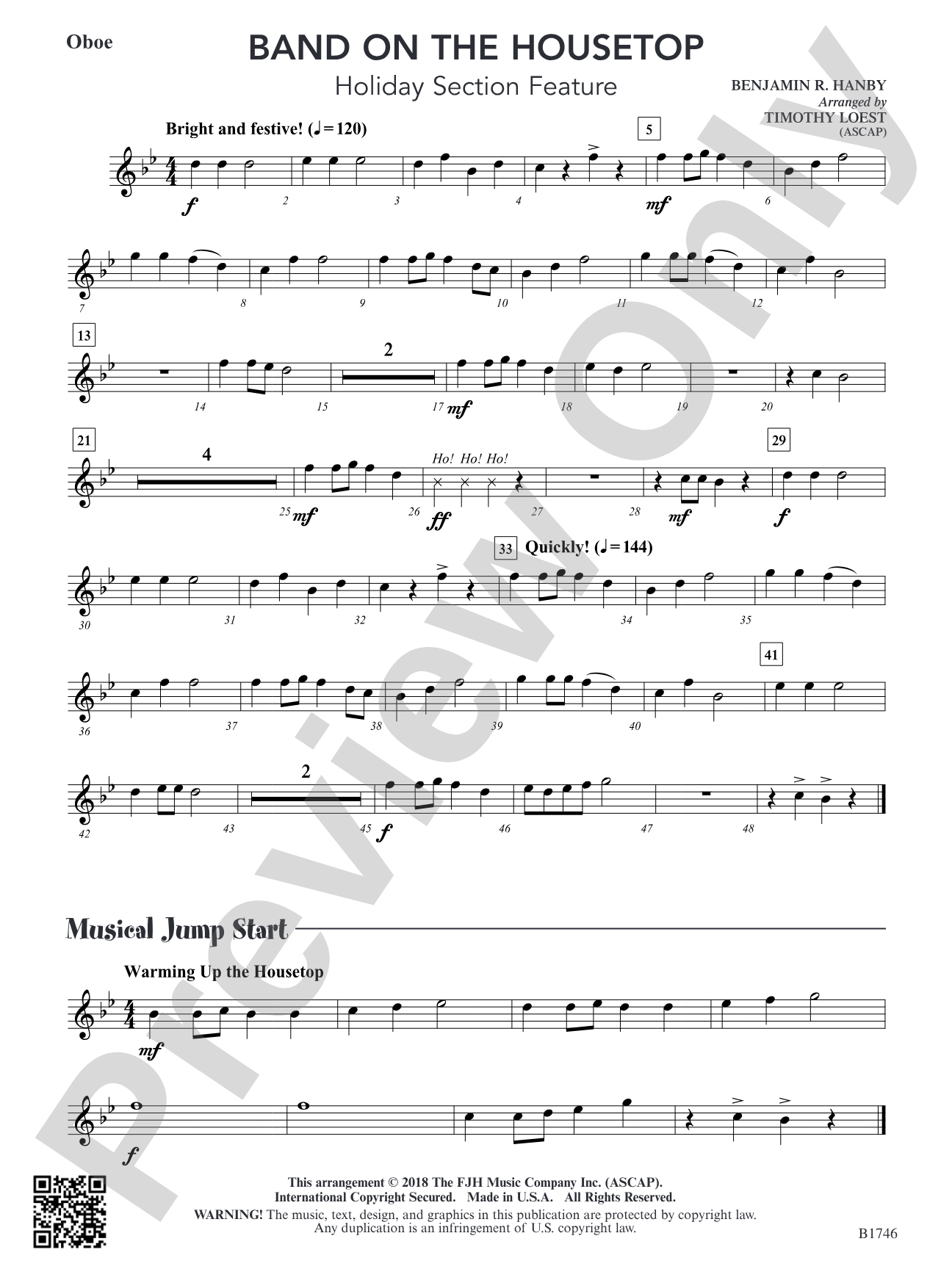Band on the Housetop: Oboe