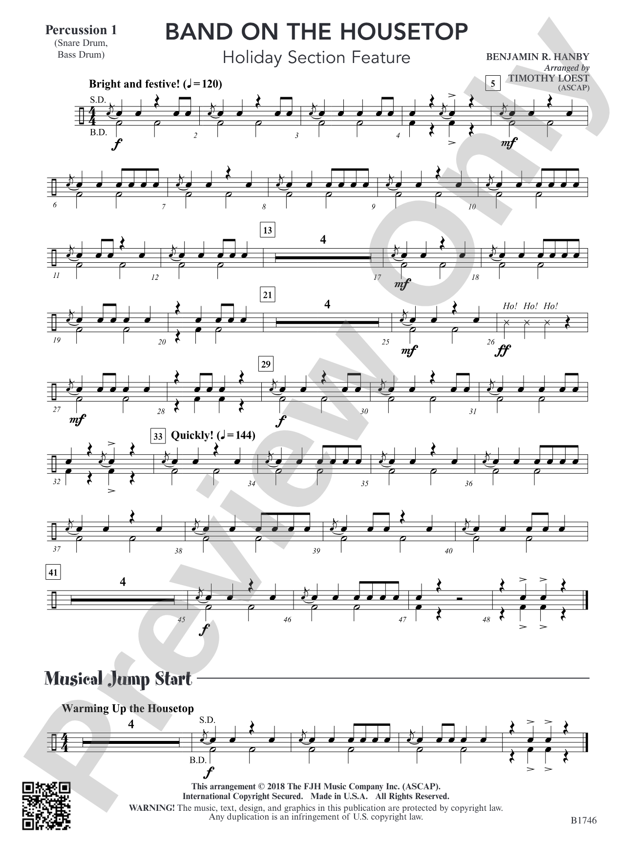 Band on the Housetop: Percussion 1