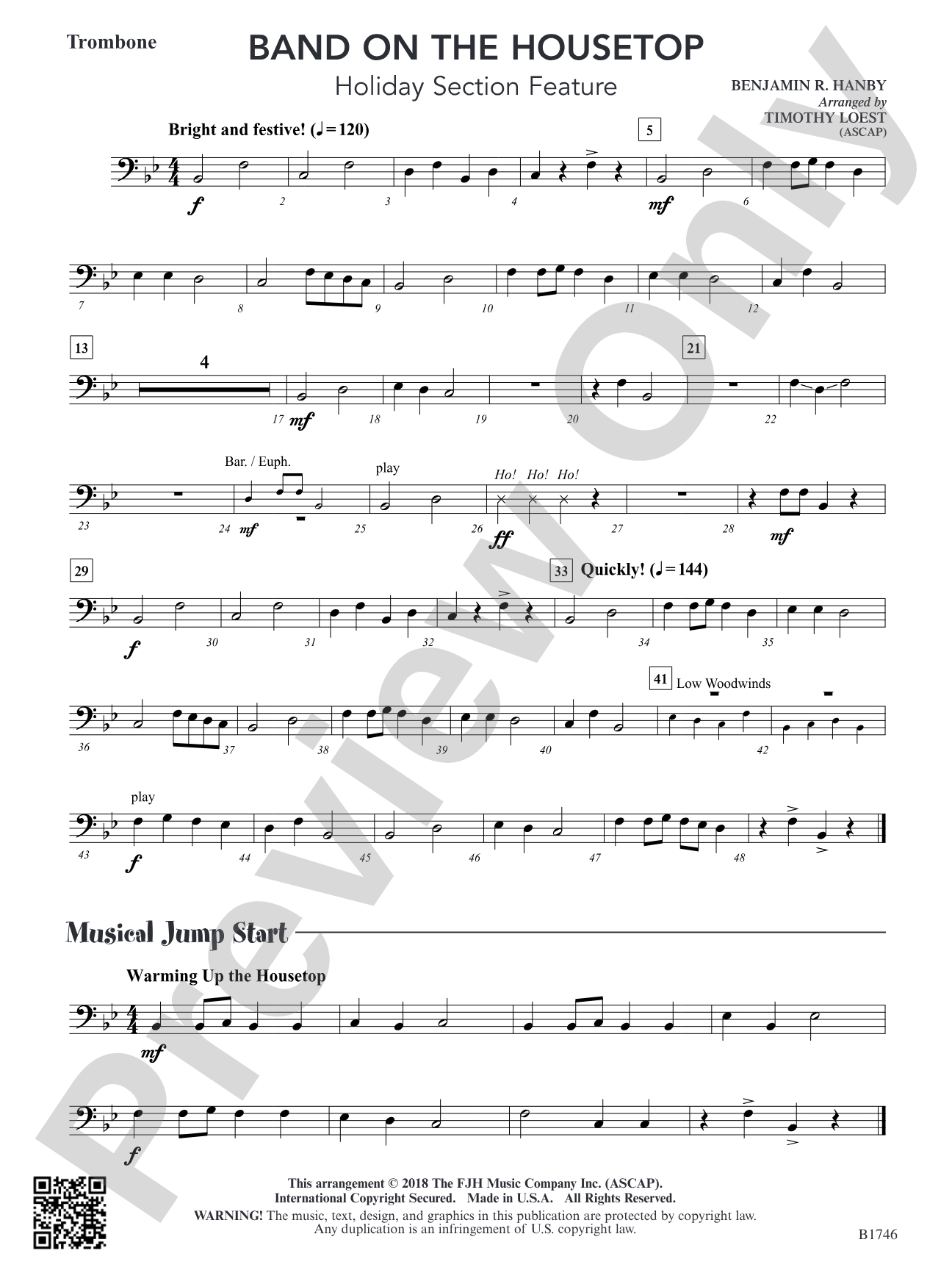 Band on the Housetop: Trombone
