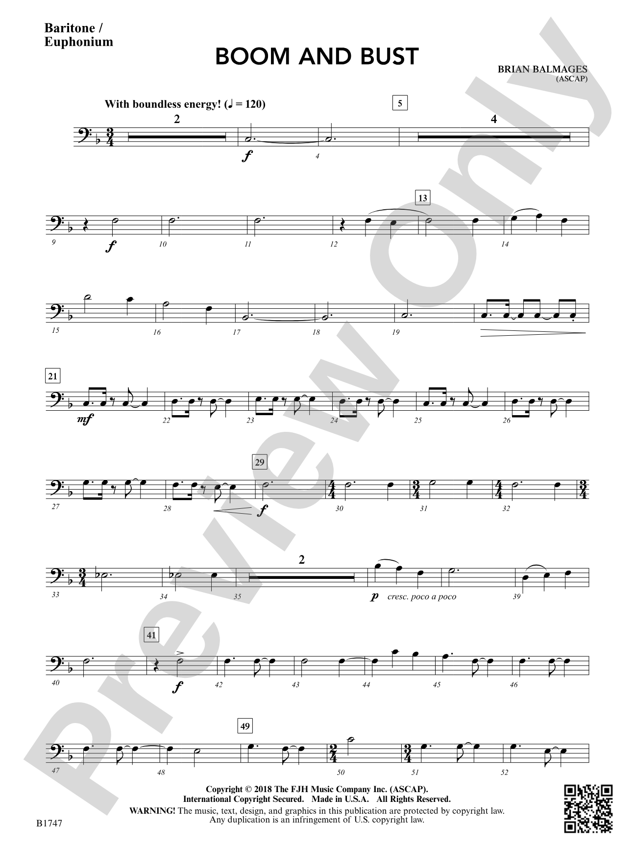 Boom and Bust: Baritone / Euphonium