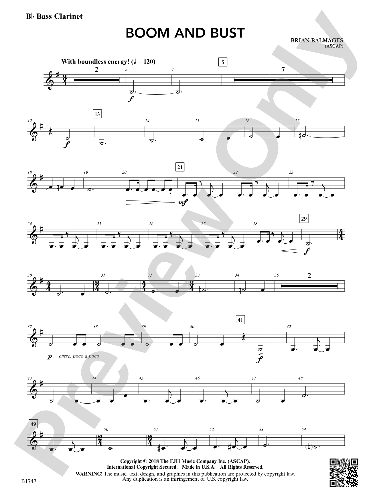 Boom and Bust: B-flat Bass Clarinet