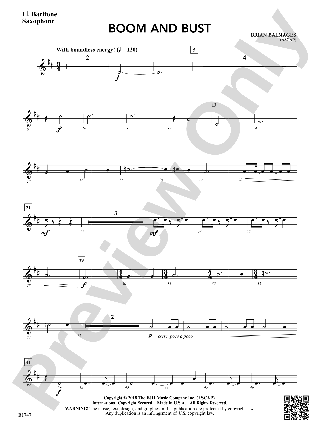 Boom and Bust: E-flat Baritone Saxophone