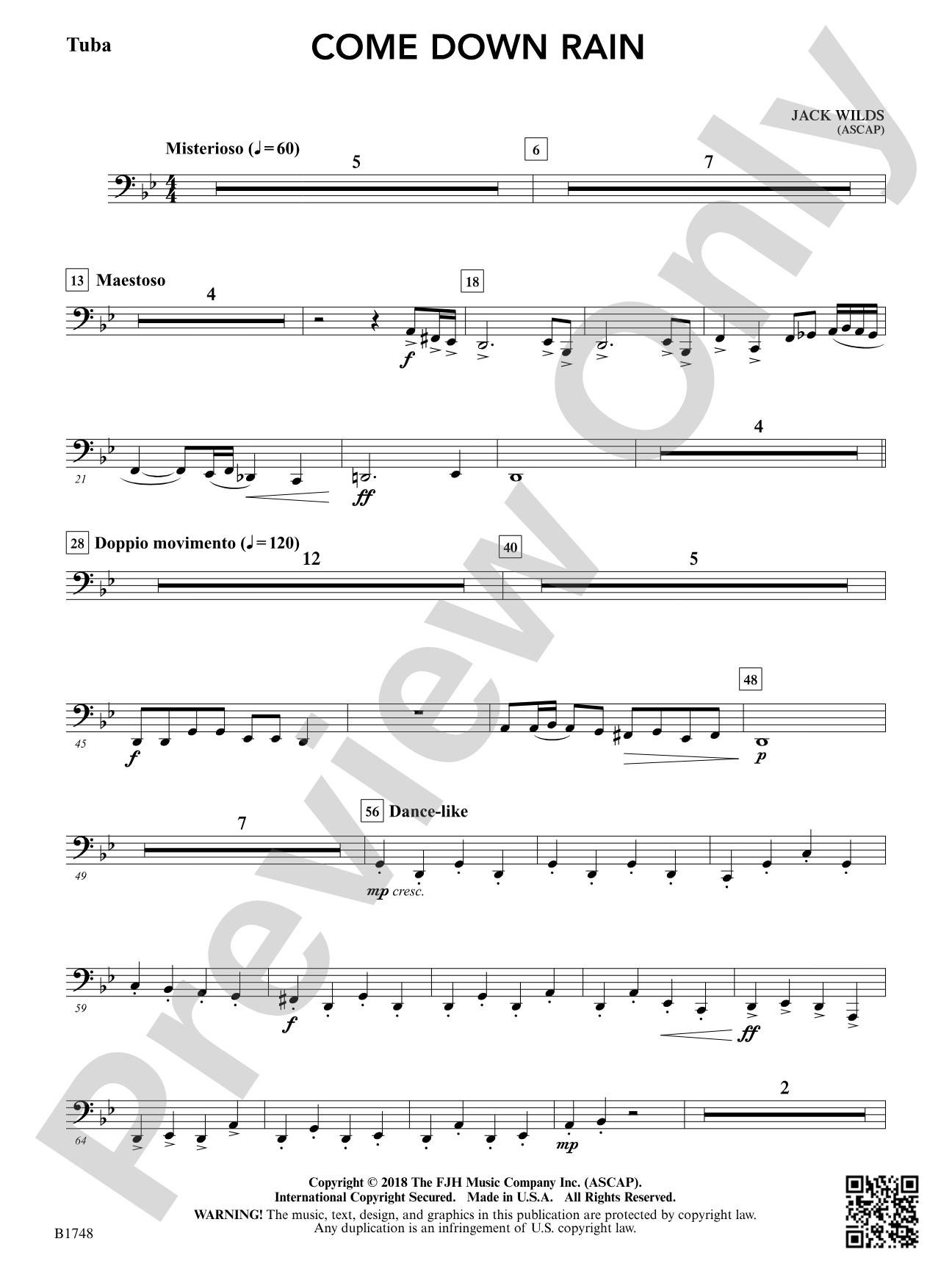 Come Down Rain: Tuba