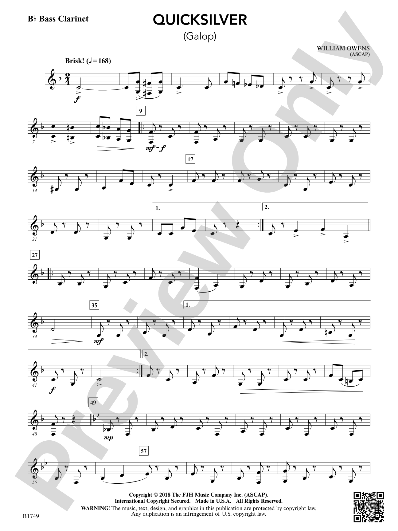 Quicksilver: B-flat Bass Clarinet
