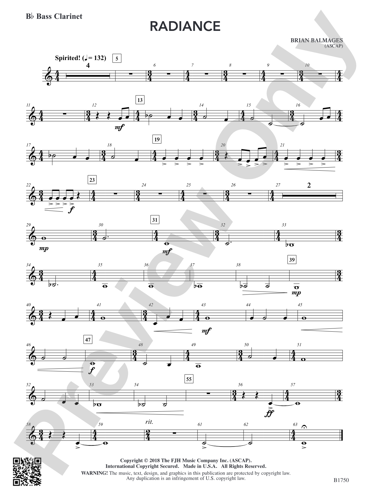 Radiance: B-flat Bass Clarinet