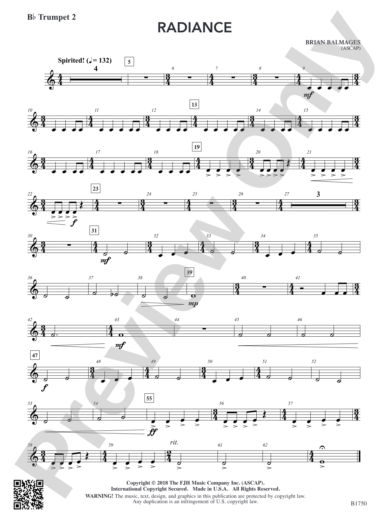 Radiance: B-flat Trumpet 2