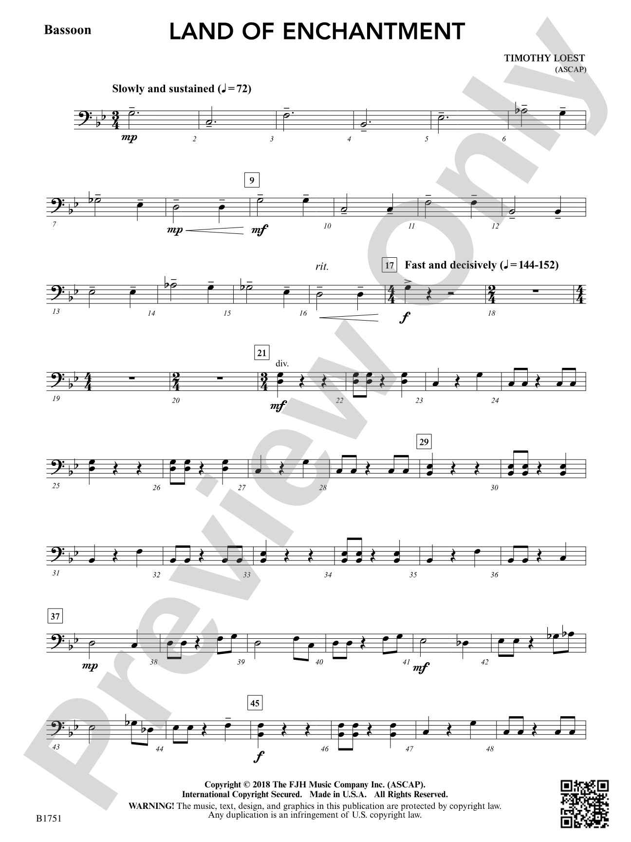 Land of Enchantment: Bassoon