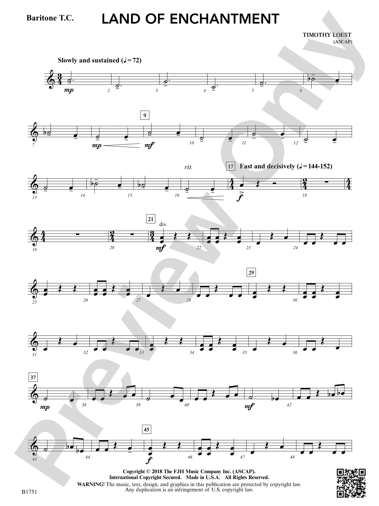 Land of Enchantment: Baritone T.C.