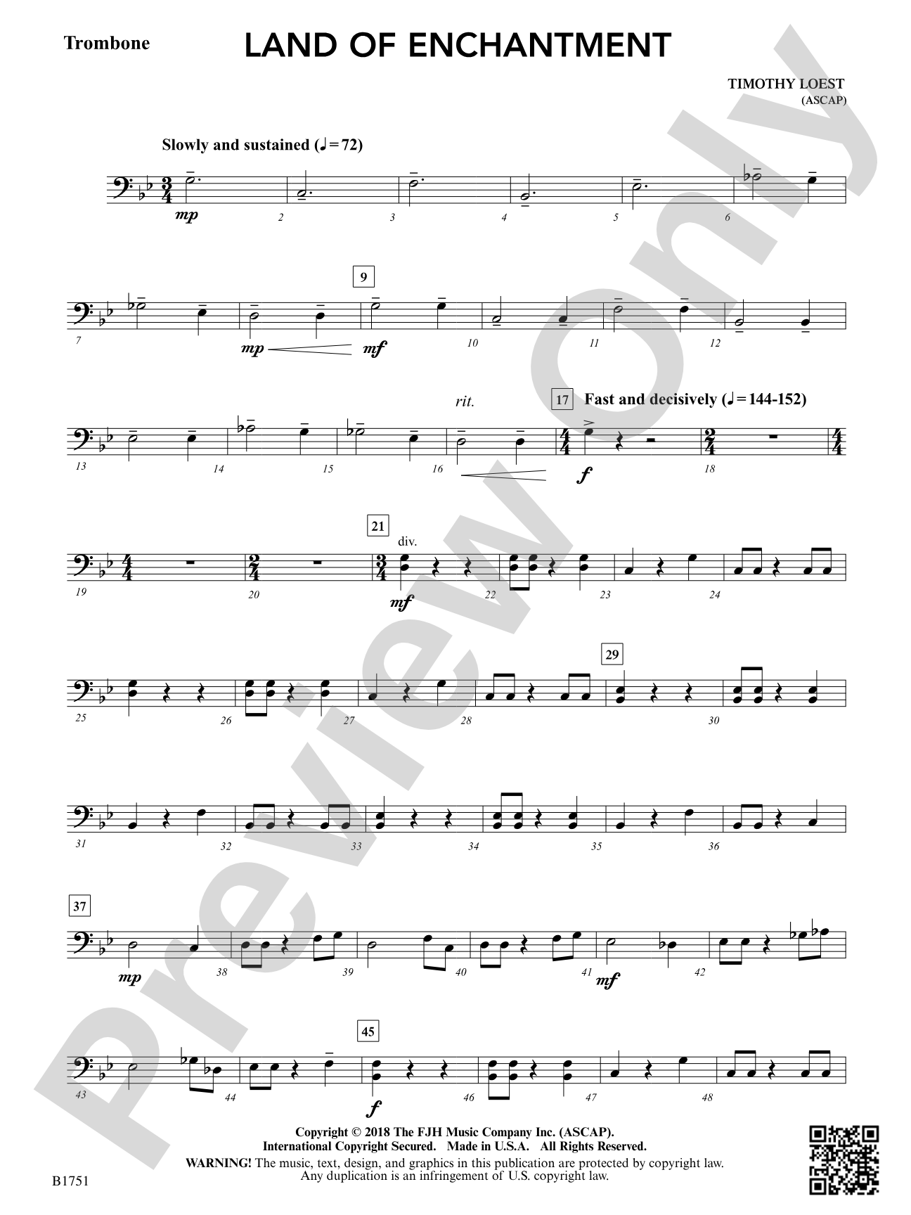 Land of Enchantment: Trombone