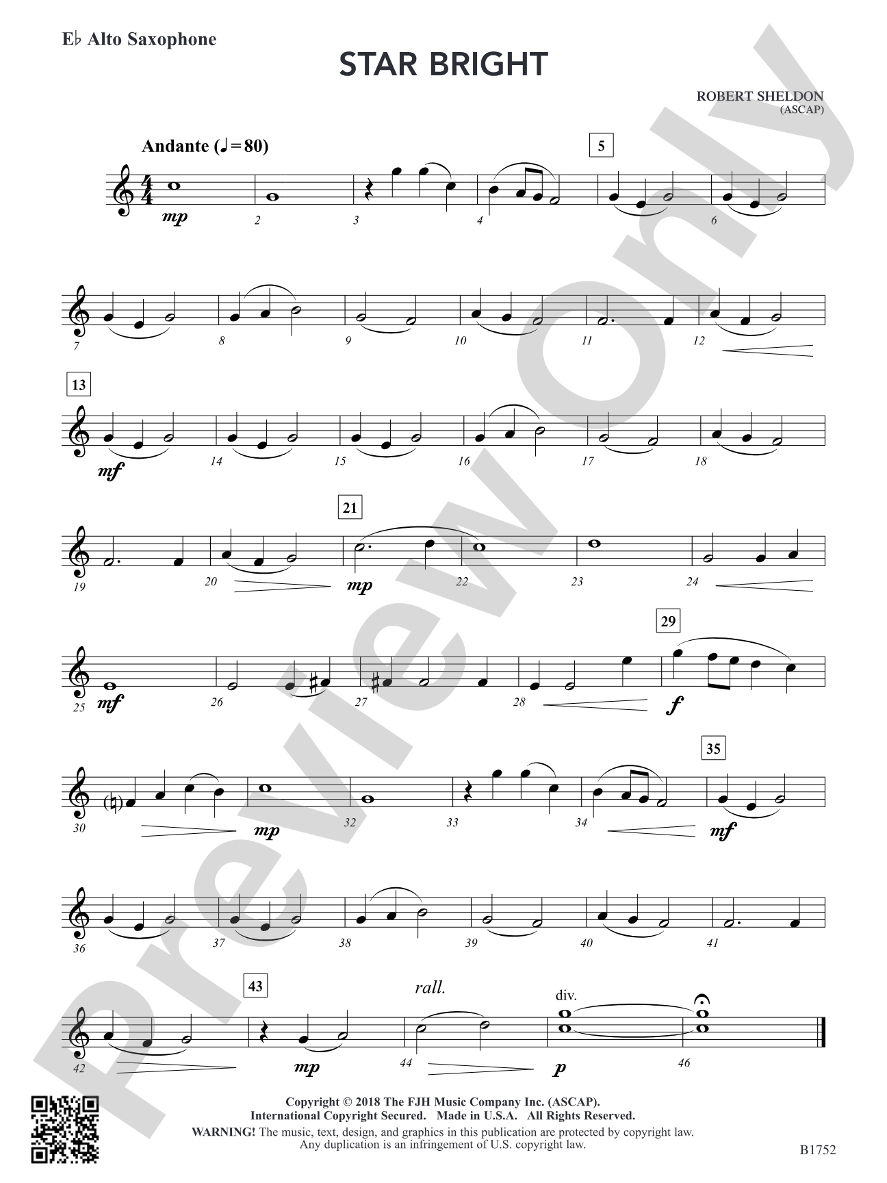 Star Bright: E-flat Alto Saxophone