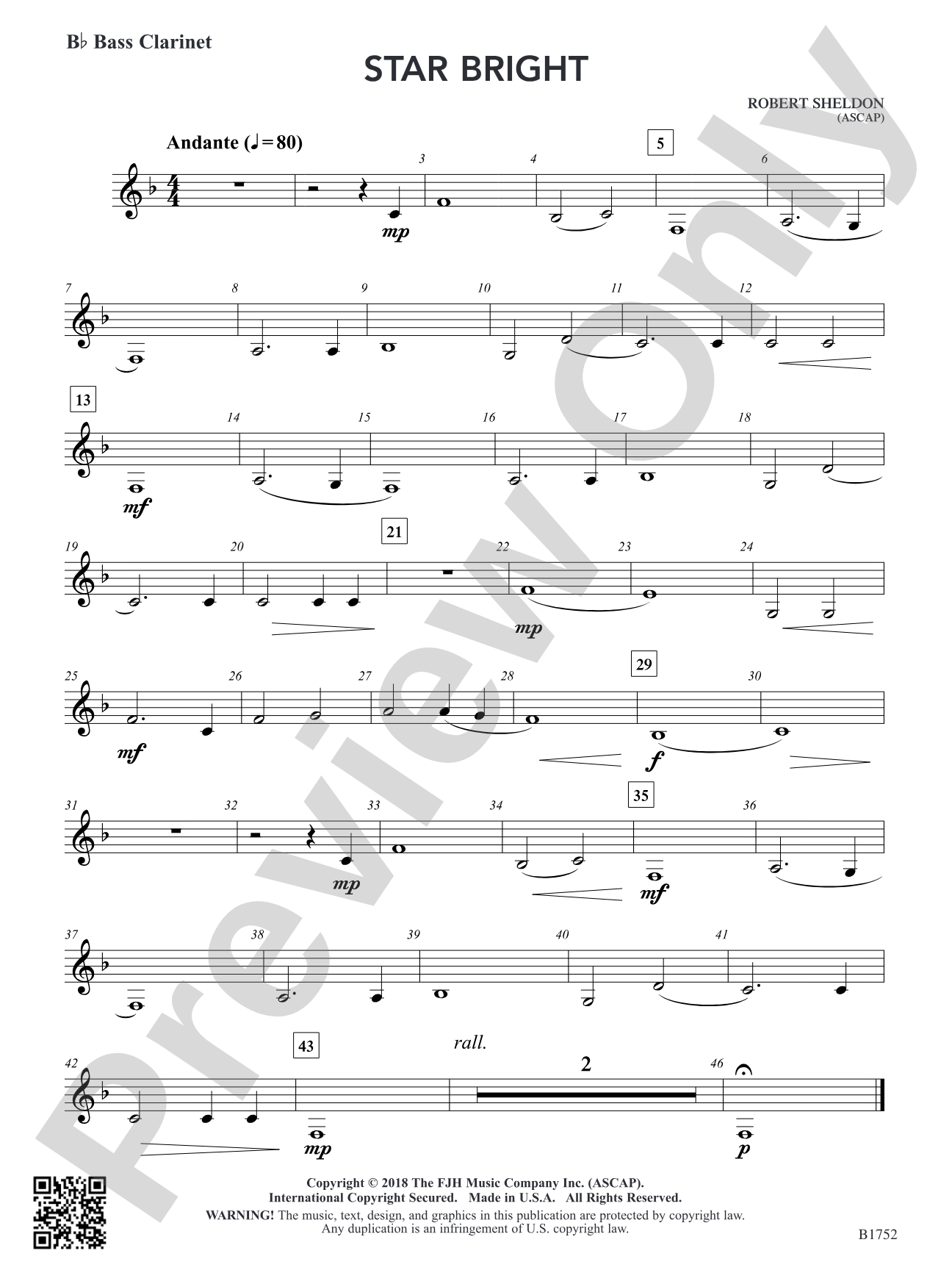 Star Bright: B-flat Bass Clarinet