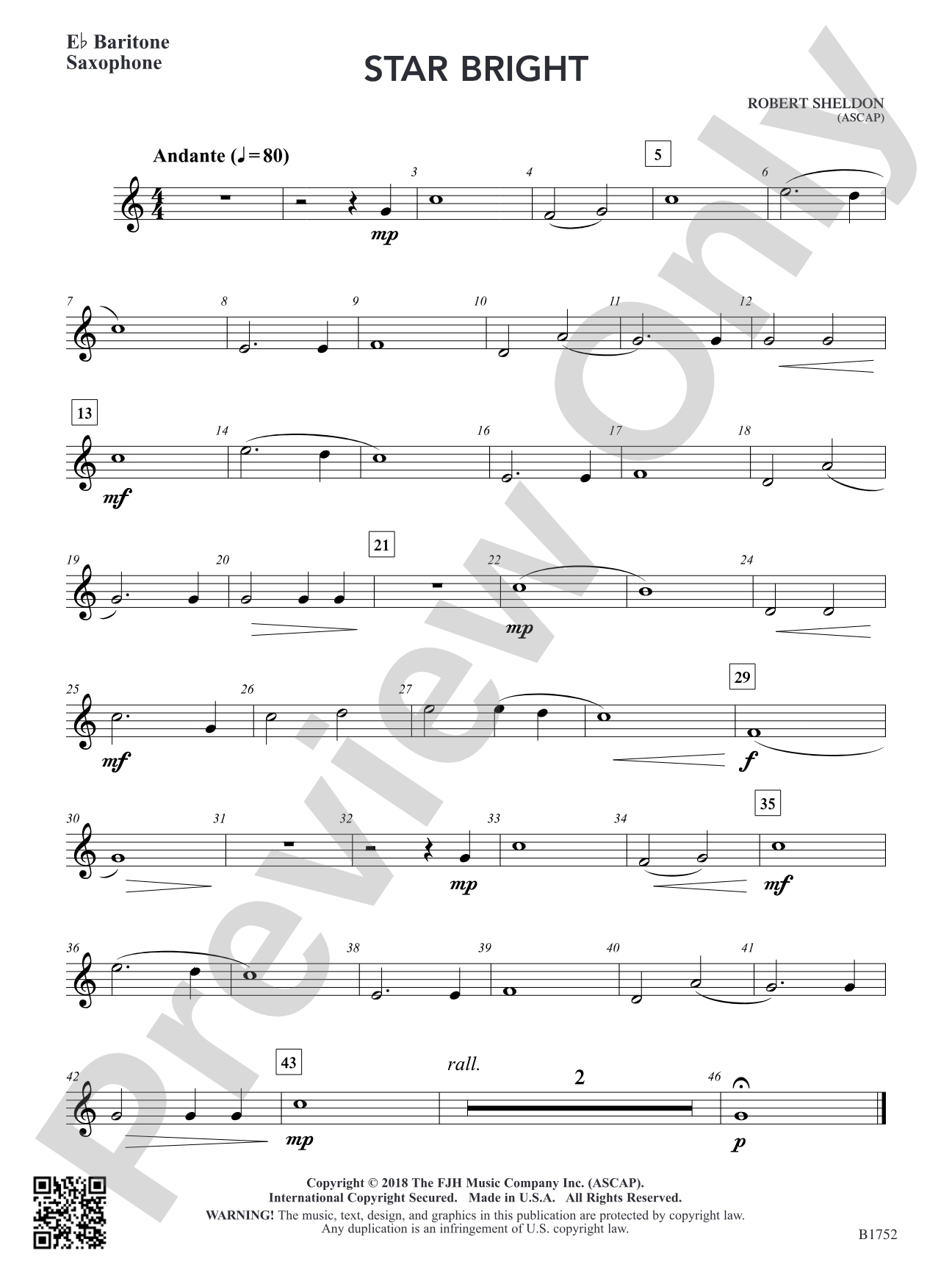 Star Bright: E-flat Baritone Saxophone