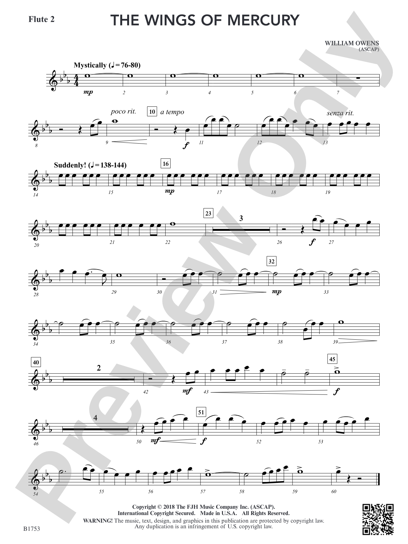 The Wings of Mercury: Flute 2