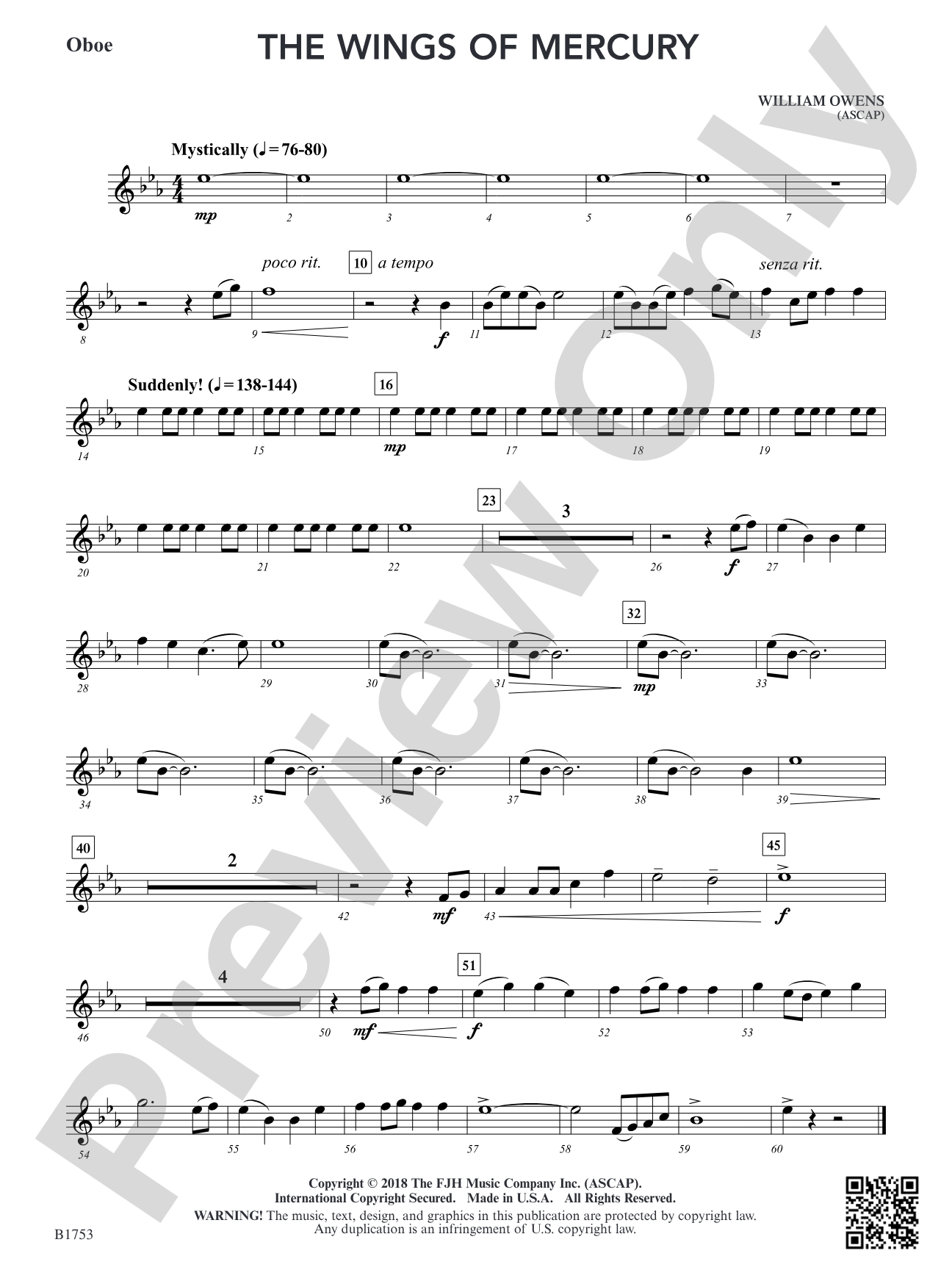 The Wings of Mercury: Oboe