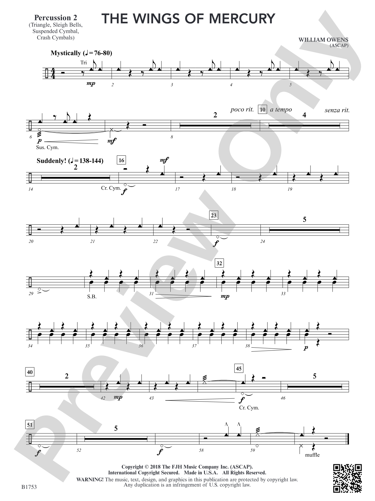 The Wings of Mercury: Percussion 2
