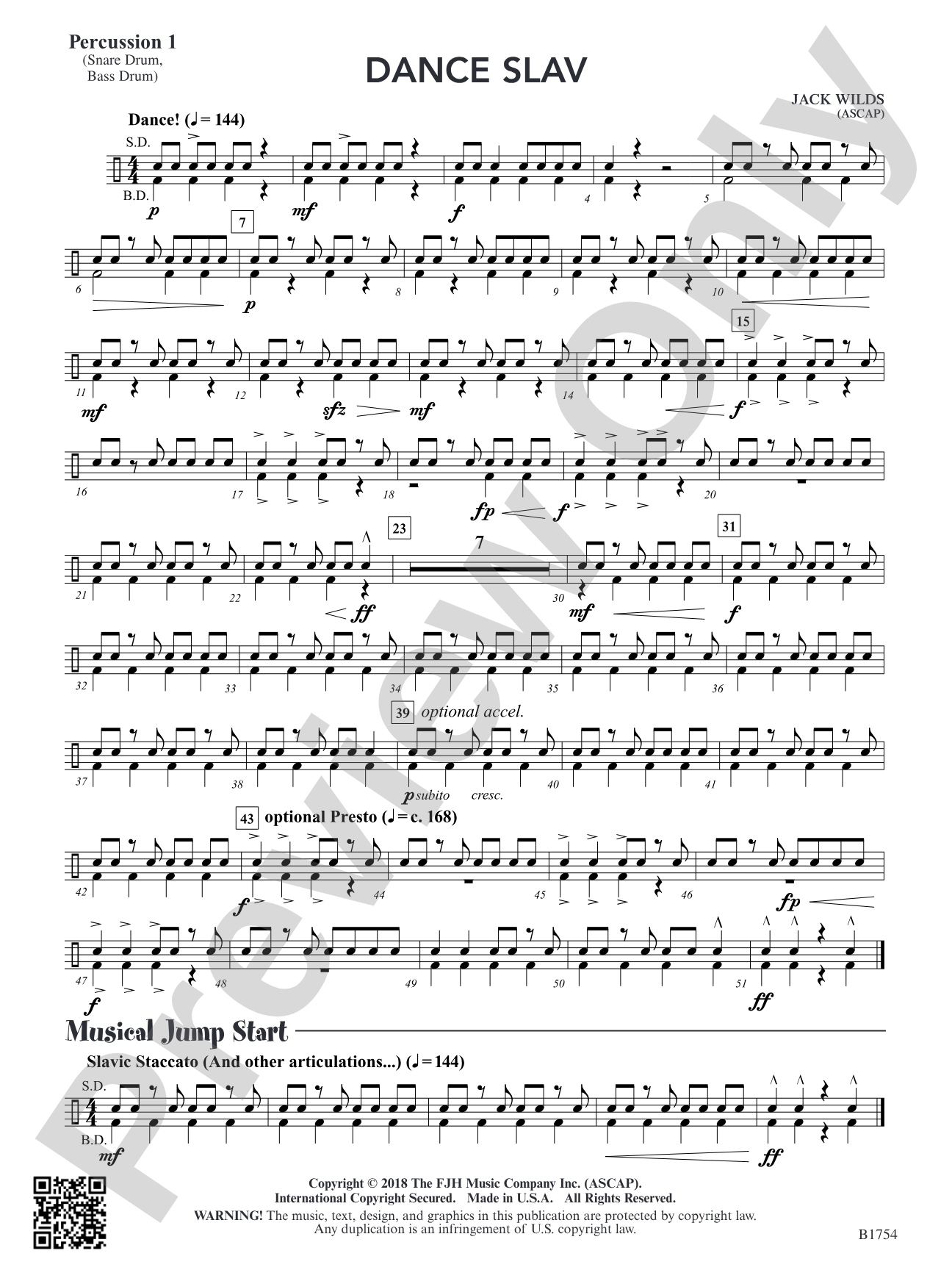 Dance Slav: Percussion 1