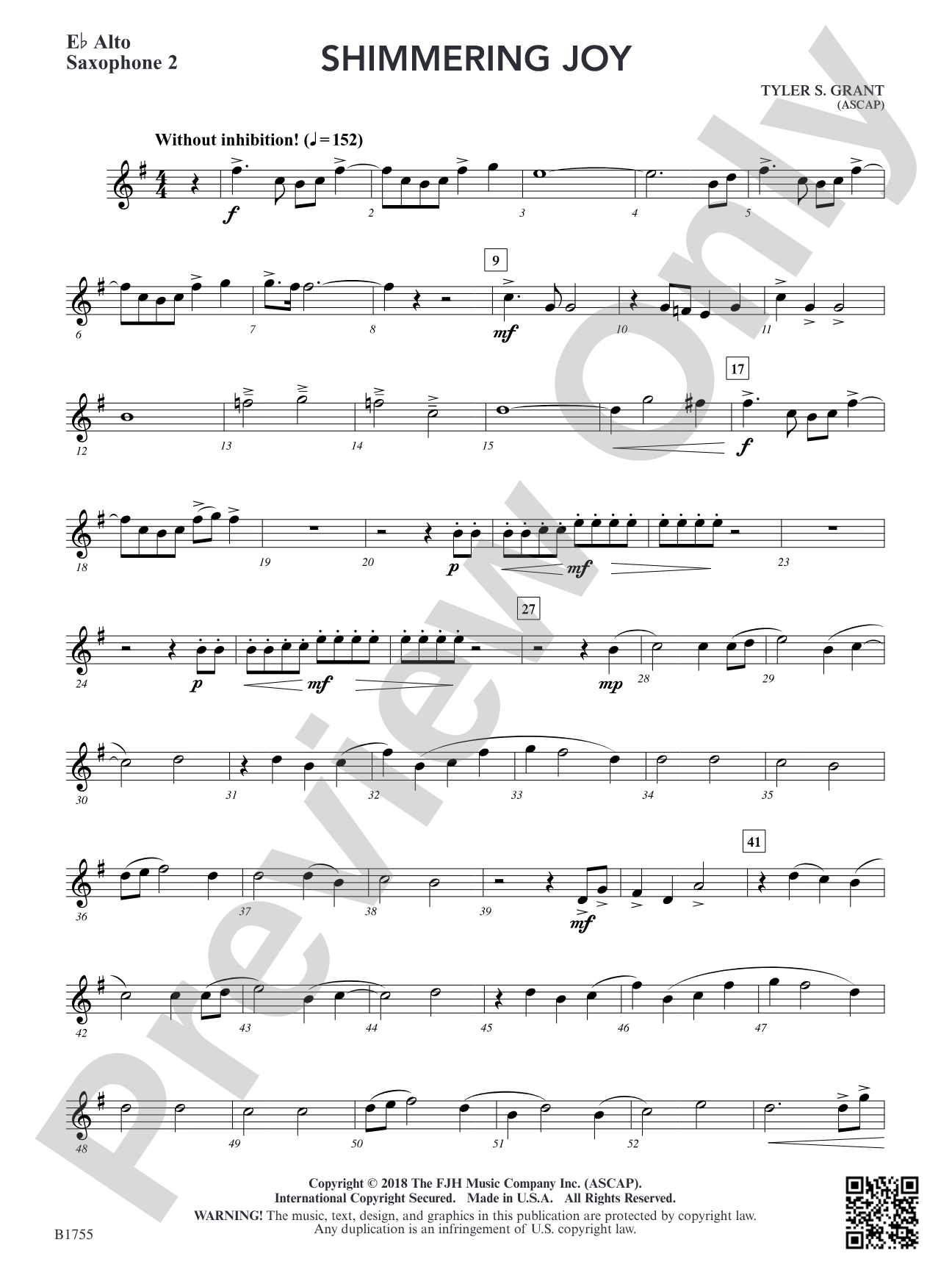 Shimmering Joy: E-flat Alto Saxophone 2