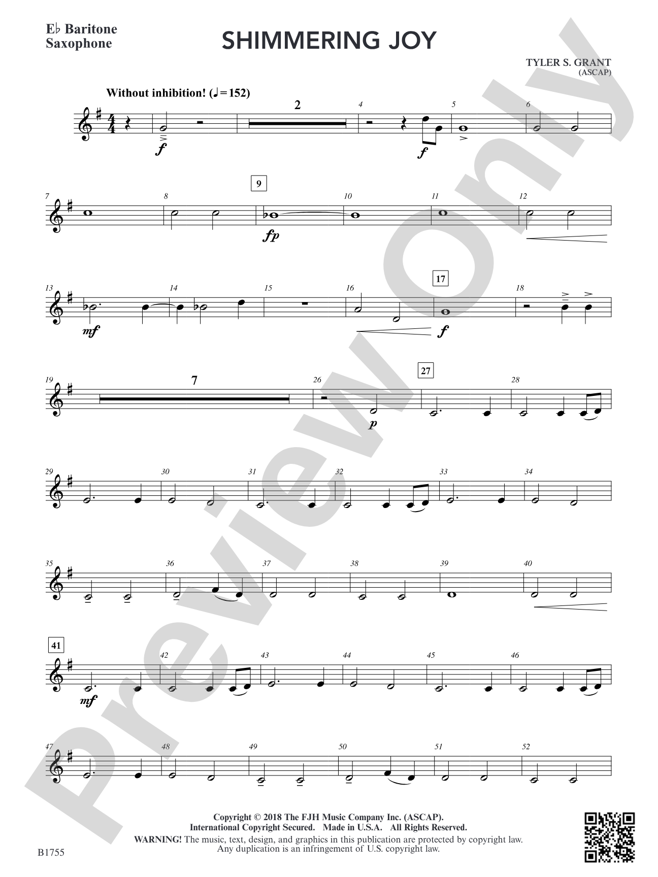 Shimmering Joy: E-flat Baritone Saxophone