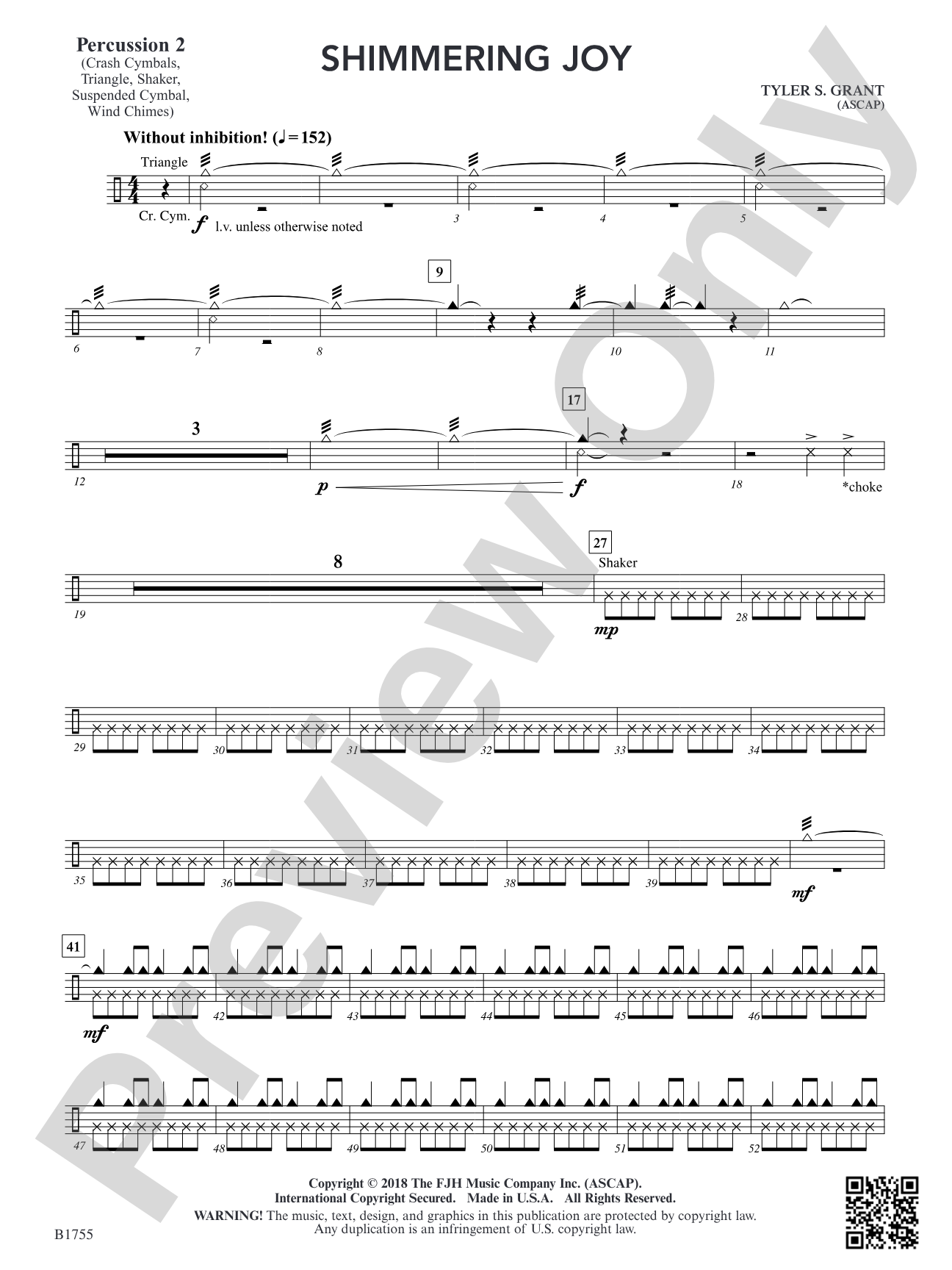 Shimmering Joy: Percussion 2
