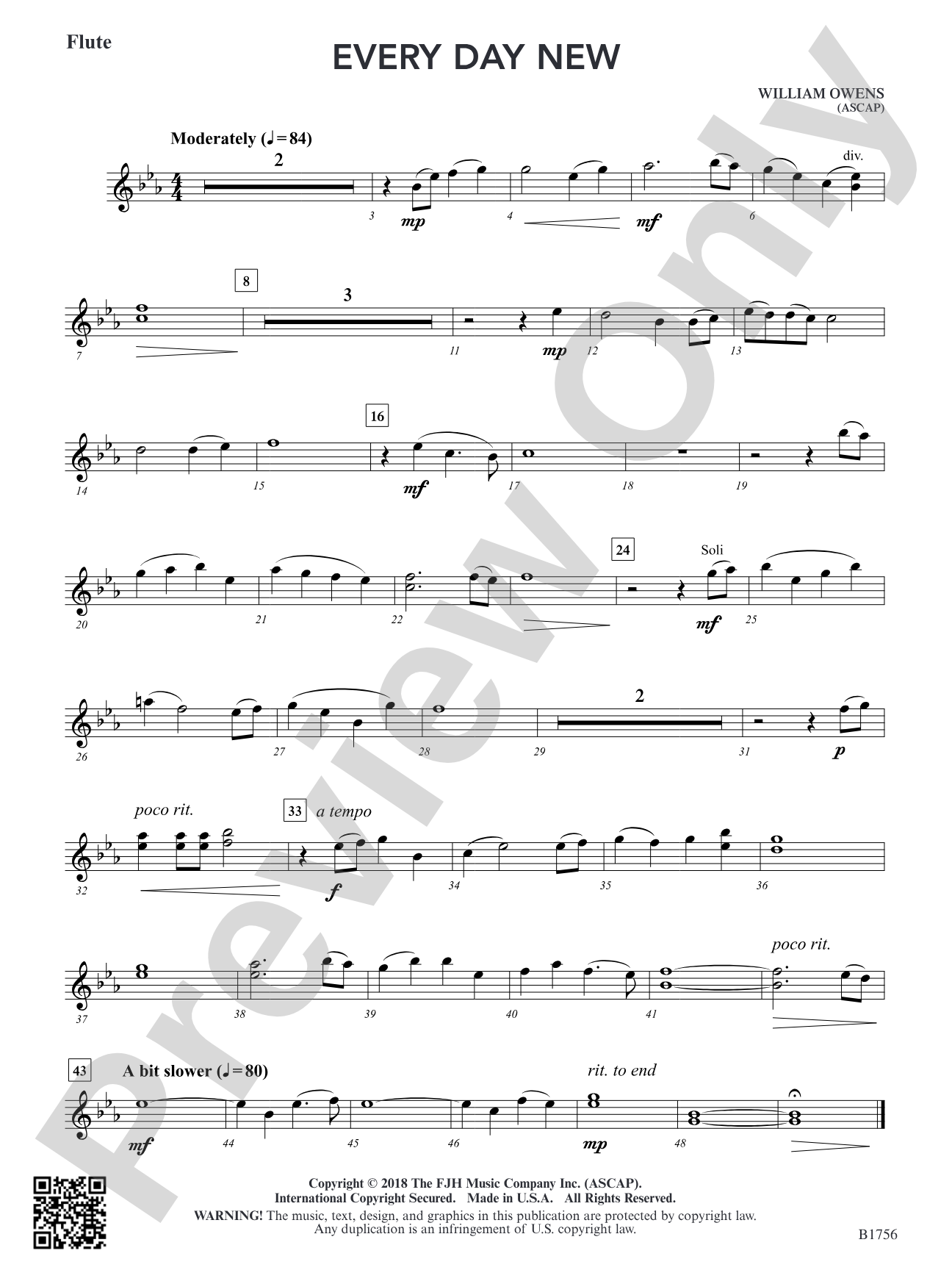 Every Day New: Flute