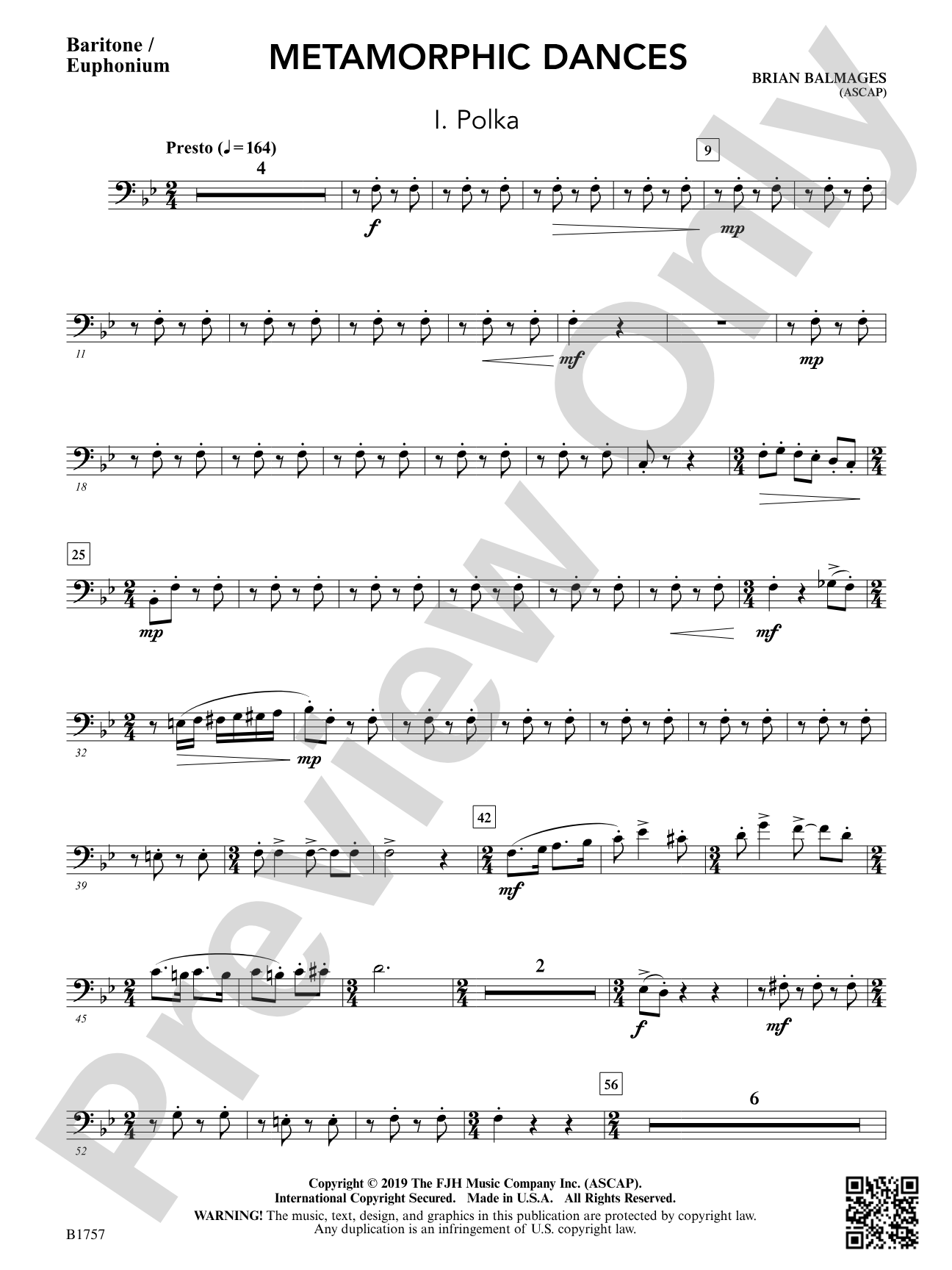 Metamorphic Dances: Baritone / Euphonium