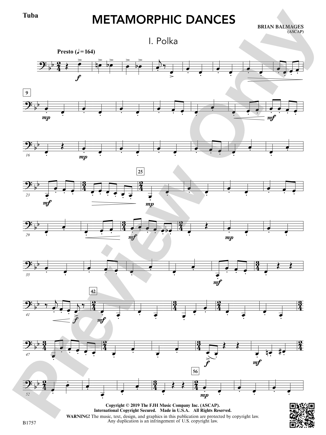 Metamorphic Dances: Tuba