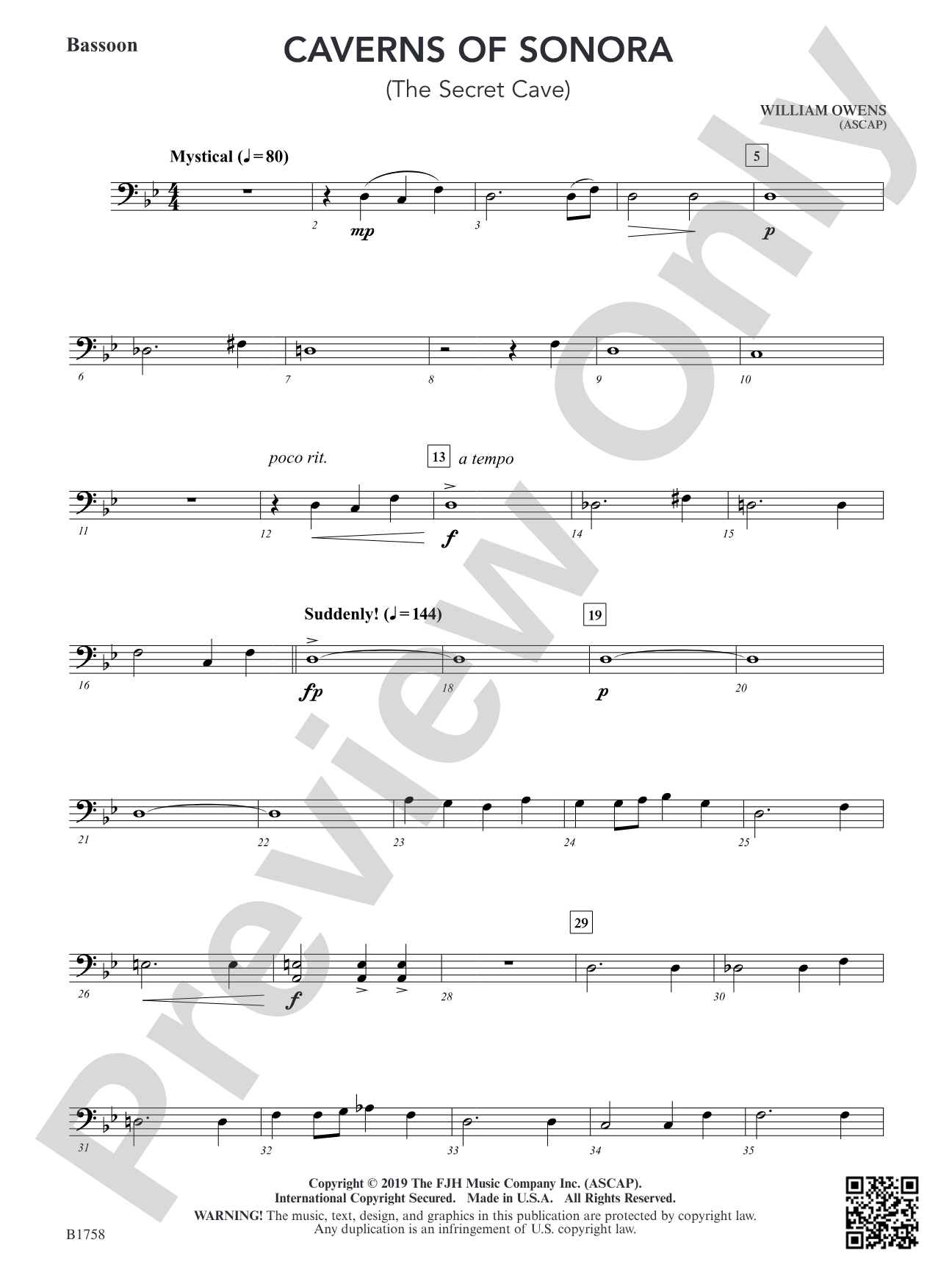 Caverns of Sonora: Bassoon